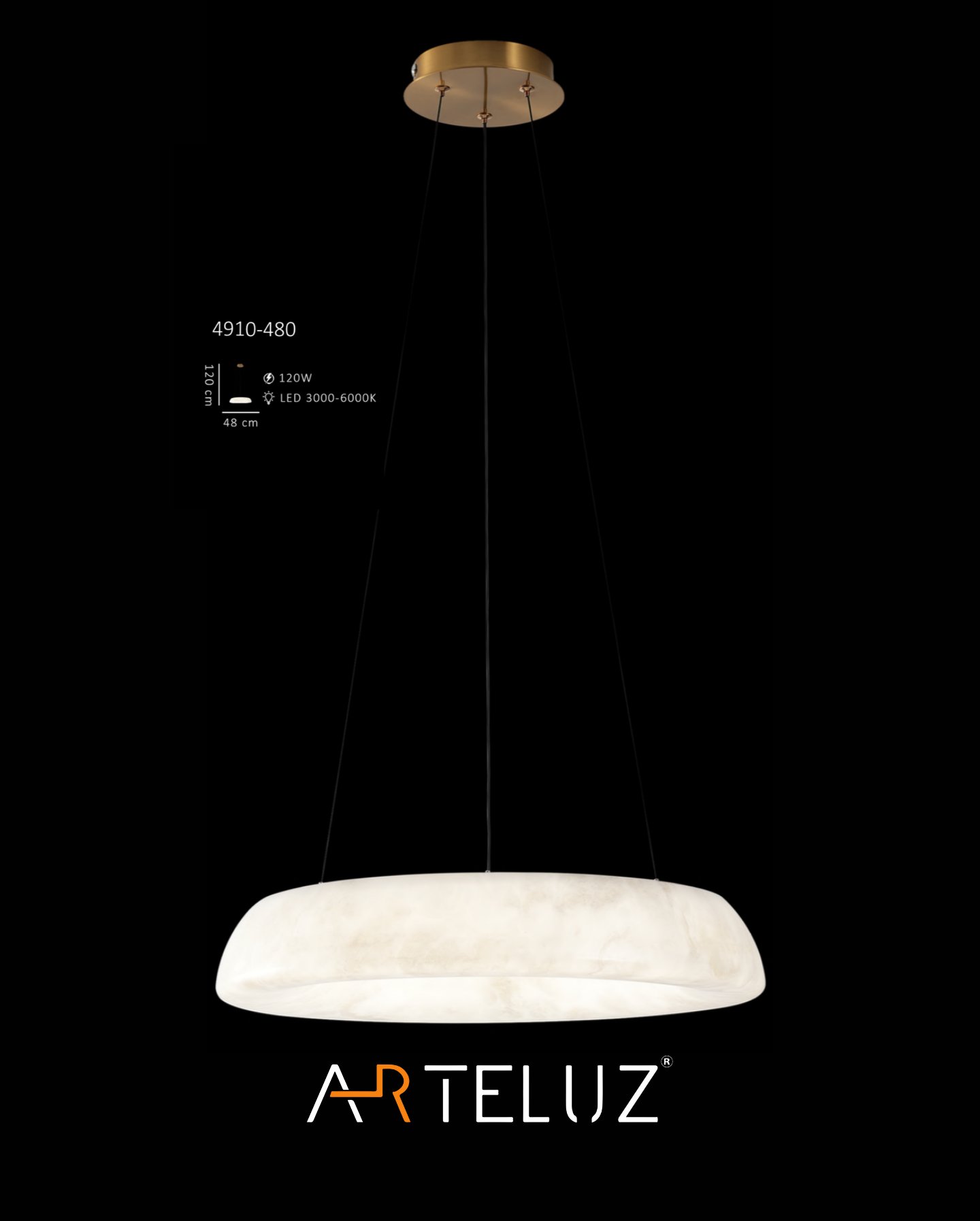 TERRA WHITE SARKIT AVİZE (48 CM)