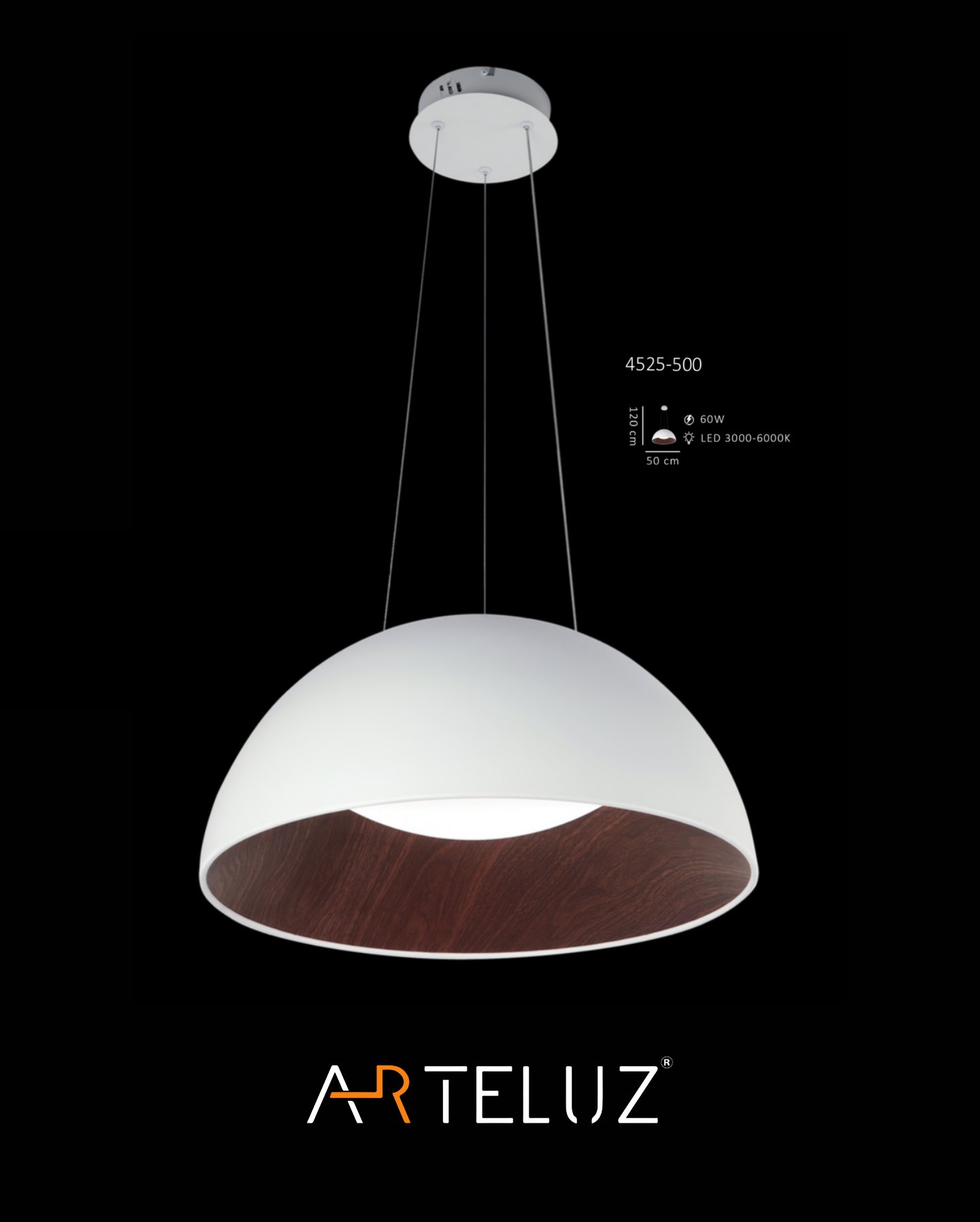 WOODBOWL SARKIT AVİZE (50 CM)