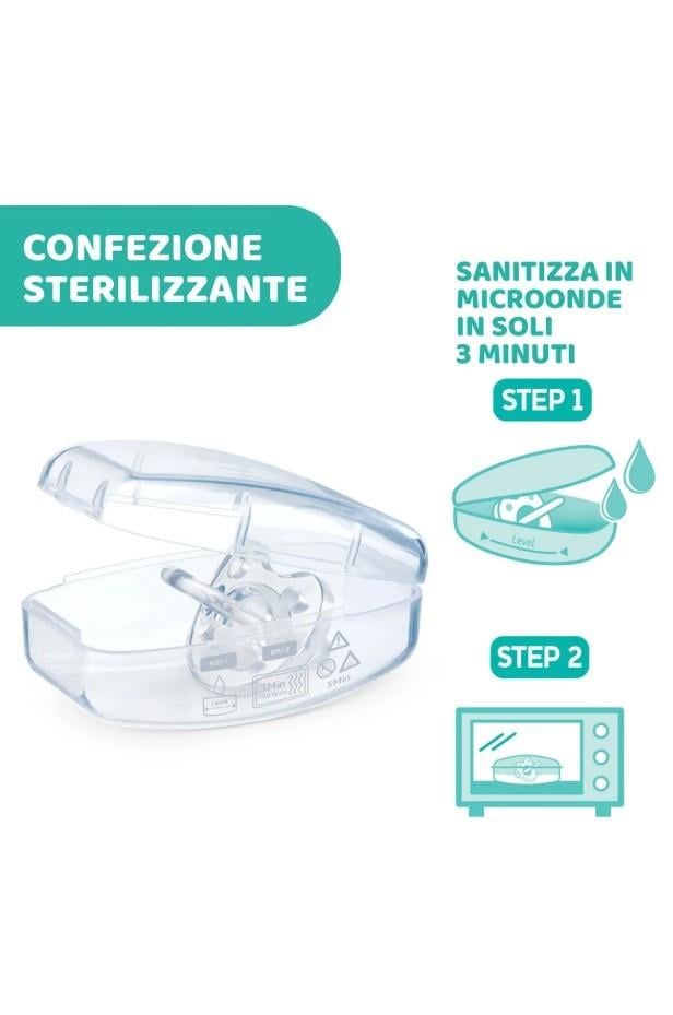 Chicco PhysioForma Soft 2'li Silikon Emzik 2-6 Ay Erkek