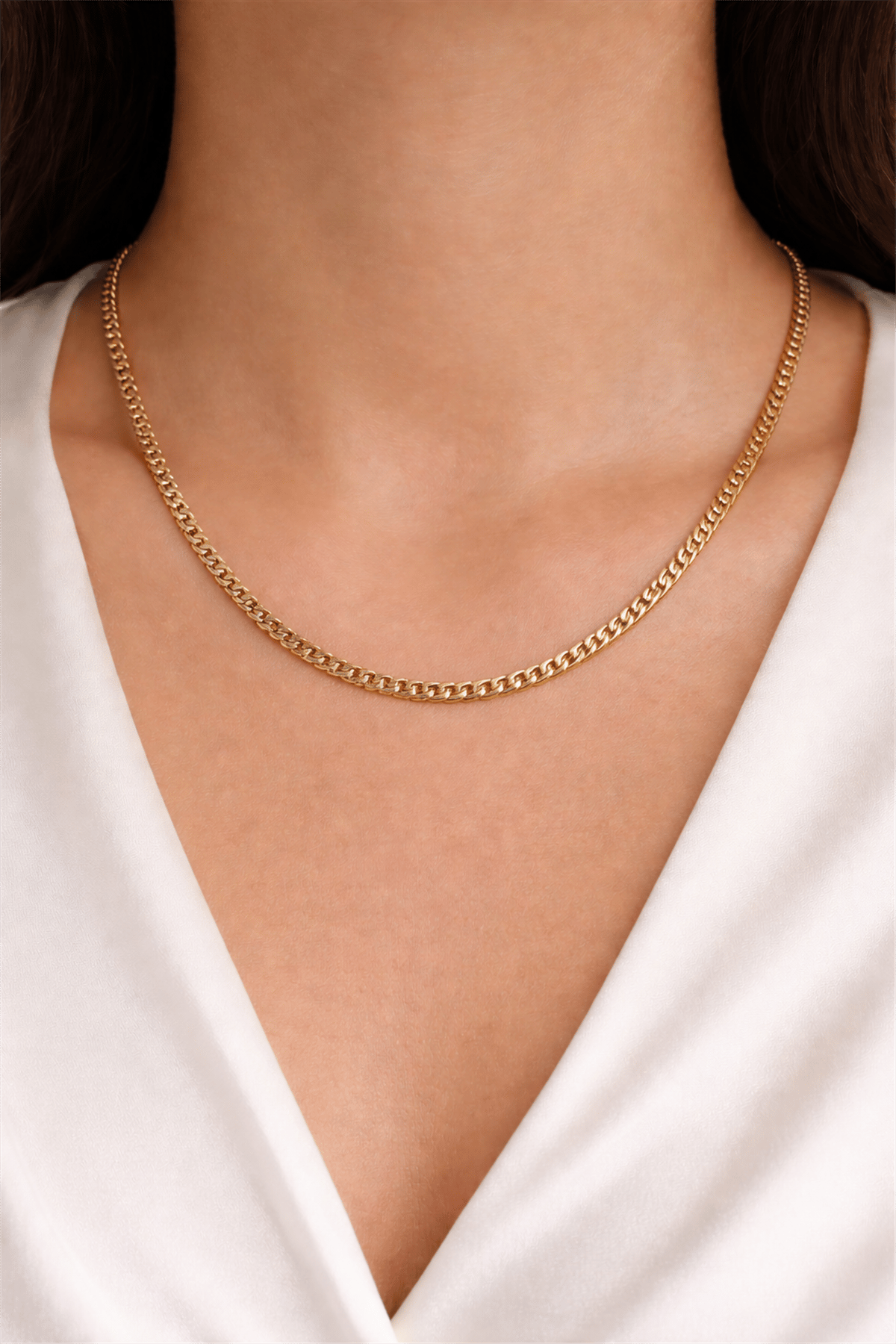 14 Ayar Gold K 60 Cm Klas  Model Zincir Kolye 