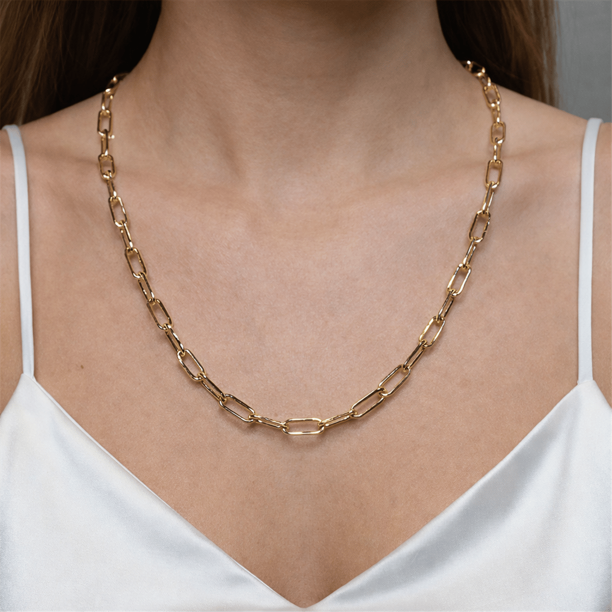 14 Ayar Gold K Ataç Zincir 60 Cm Kolye 