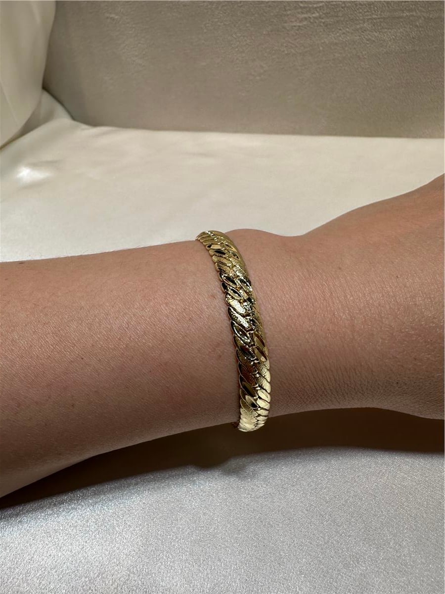 Balık Sırtı Gold Bileklik 14.K