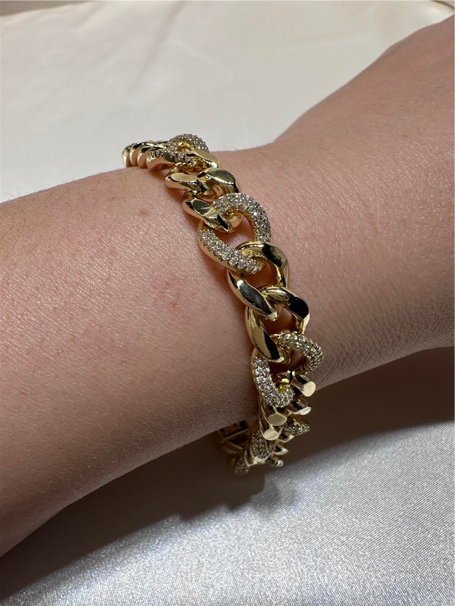 Gold 14.K Zirkon Taş Gurmet Model İthal 