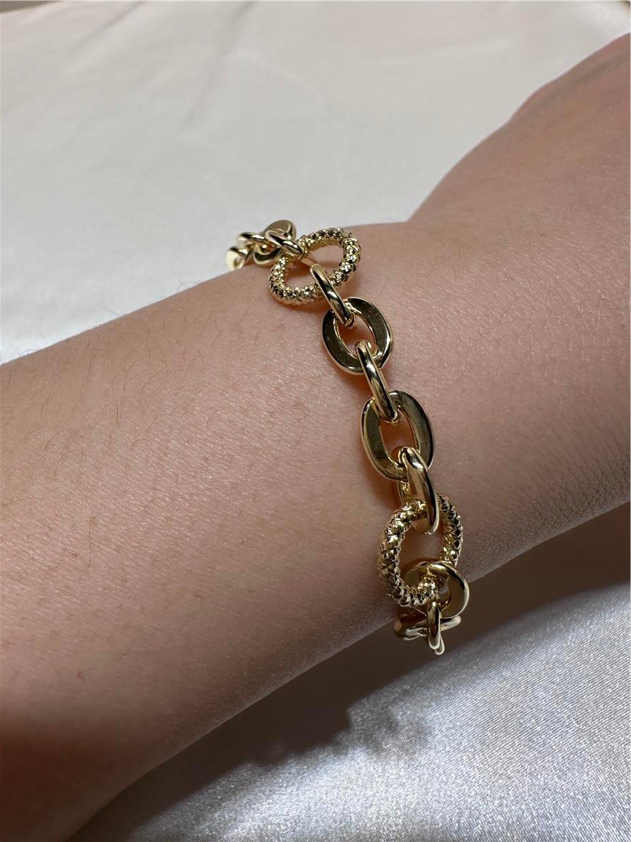 Gold  İthal 14.K Halka Model Bileklik 