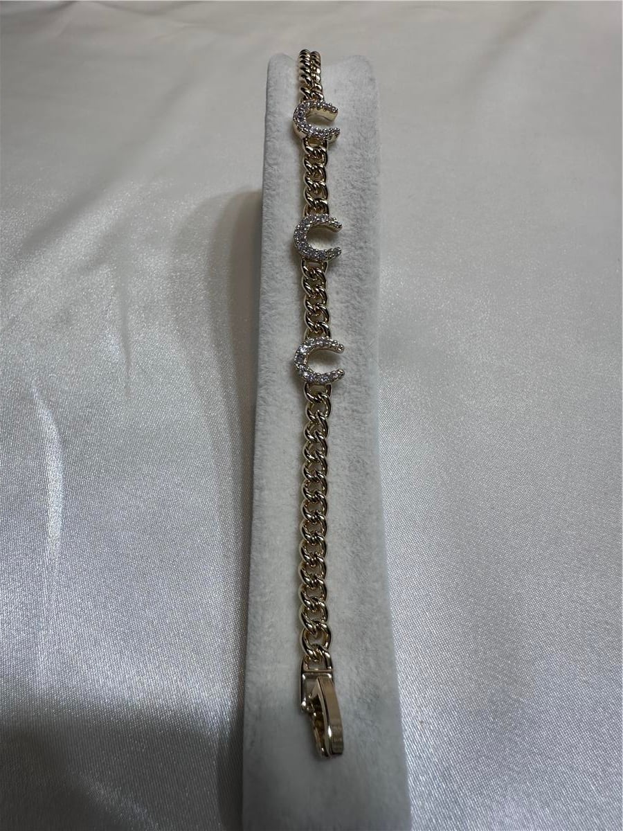 Gold Zirkon Taş İthal 14.K Nal[Uğur] Model 