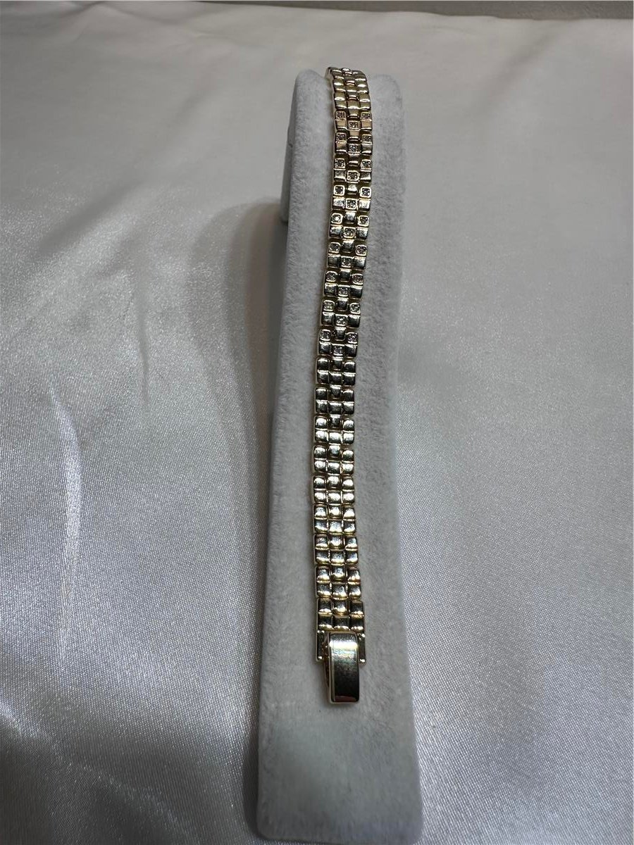 Gold Zirkon Taş İthal 14.K Mısır Model Bileklik 