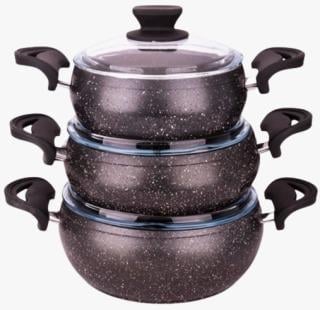 CVS - DN 20005 6 PARÇA GRANİT GÜVEÇ TENCERE SETİ