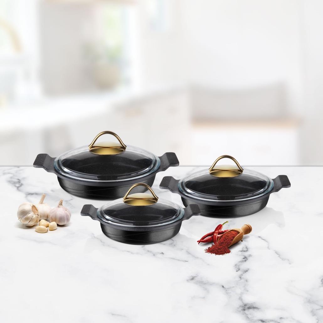 CVS - DN 20024 6 PARÇA DÖKÜM GÜVEÇ TENCERE SETİ