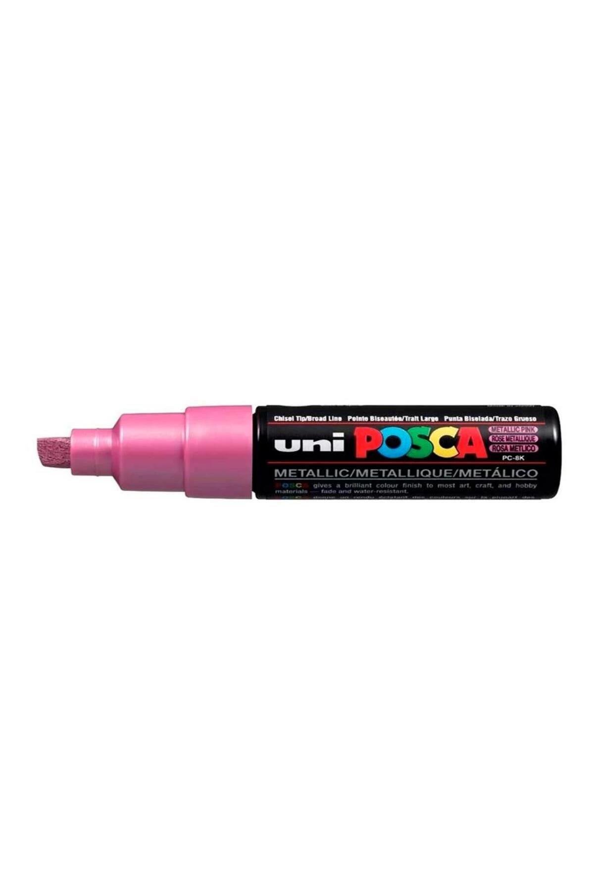 -ball Posca 8.0 Mm Su Bazlı Poster Markörü Metalik Pembe Pc-8k