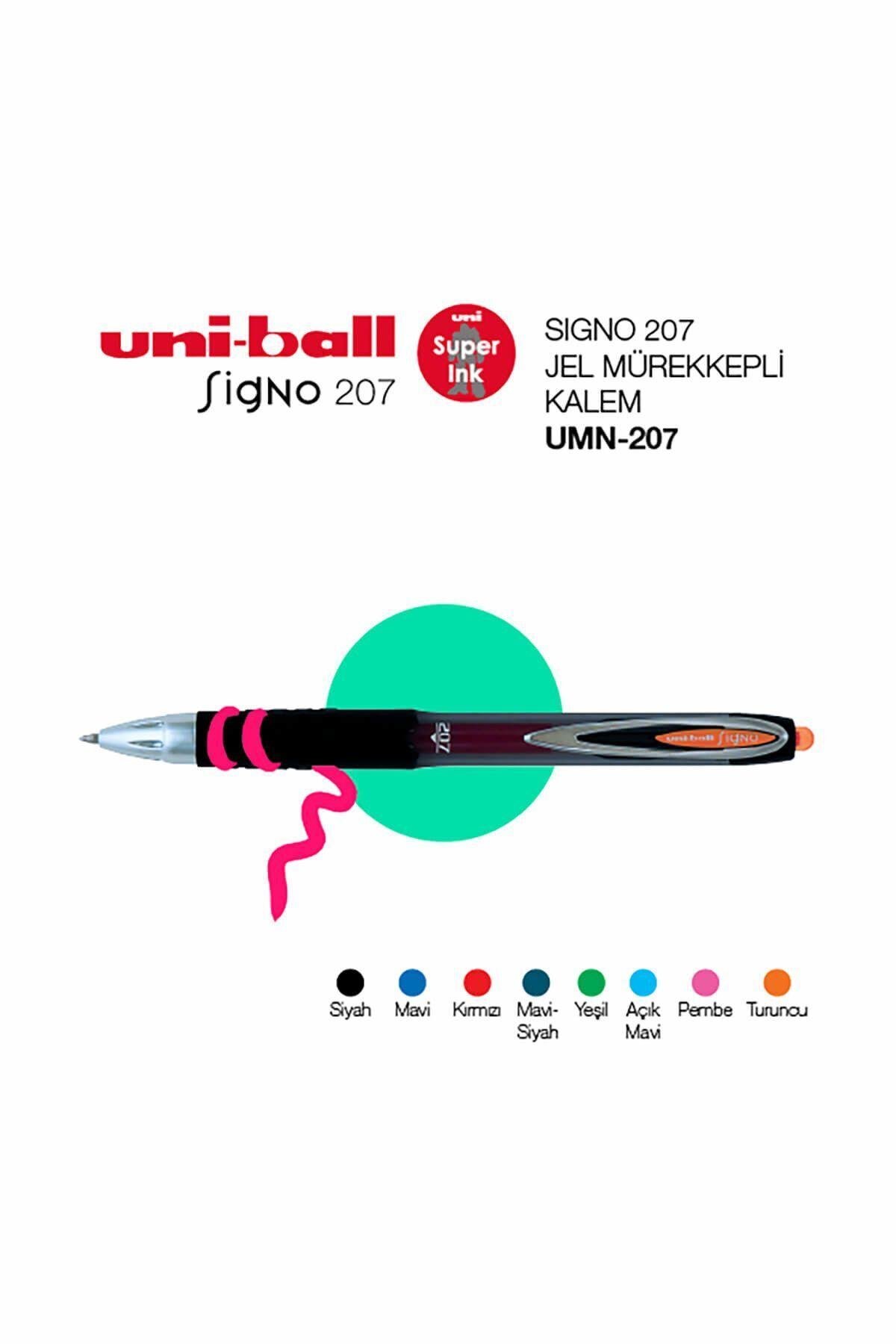 -Ball Umn-207 (1.0) Siyah Jel Kalem
