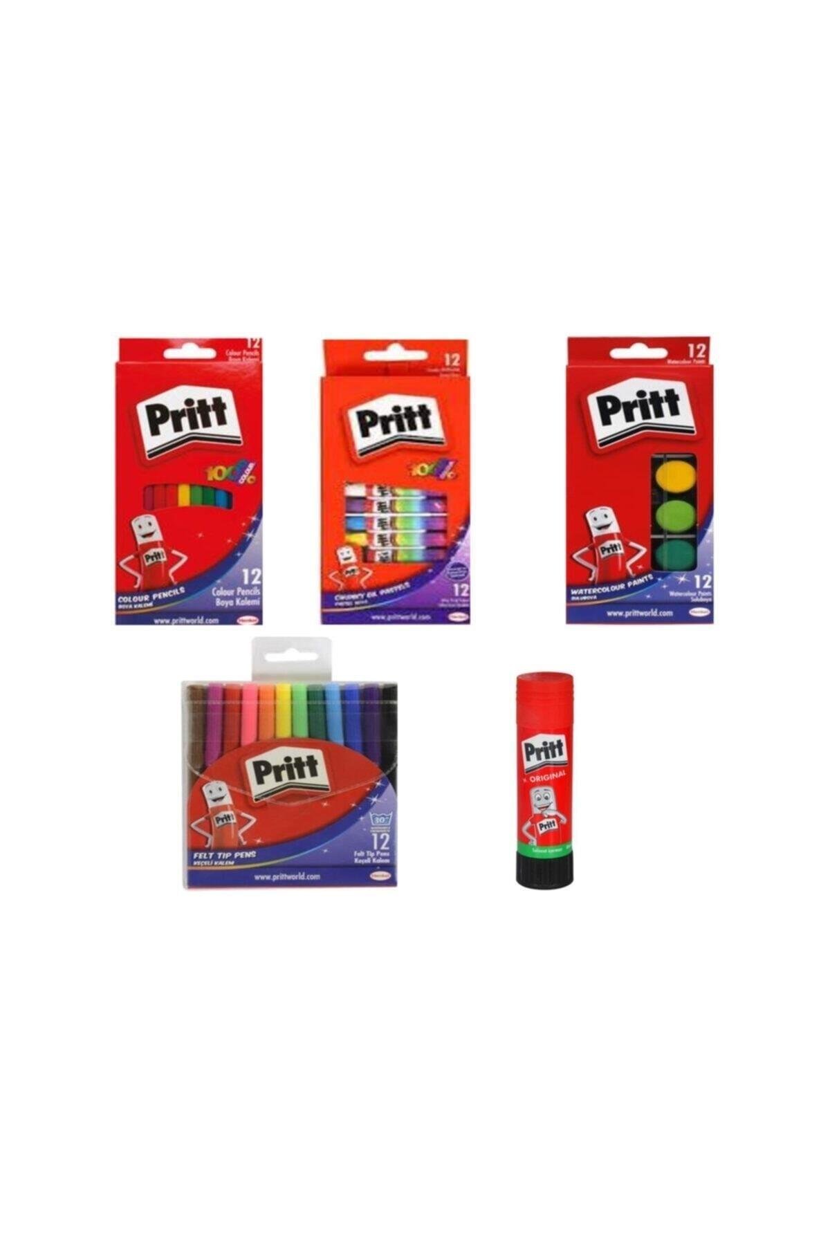 12'li Kuru Boya 12'li Sulu Boya 12'li Pastel Boya 12'li Keçeli Boya Seti