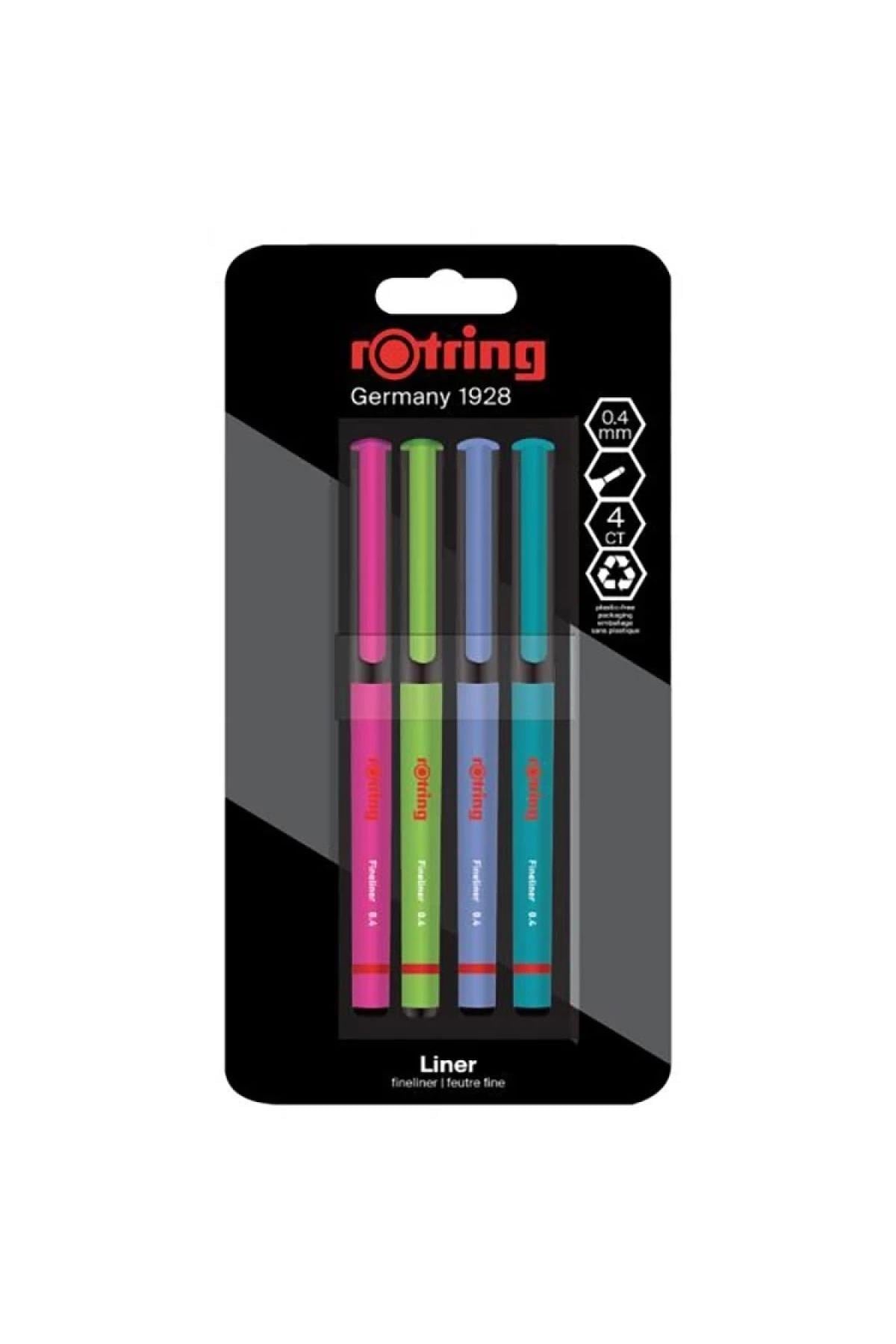 2166331 FINELINER KEÇE UÇLU KALEM CANLI RENKLER 4 LÜ BLISTER