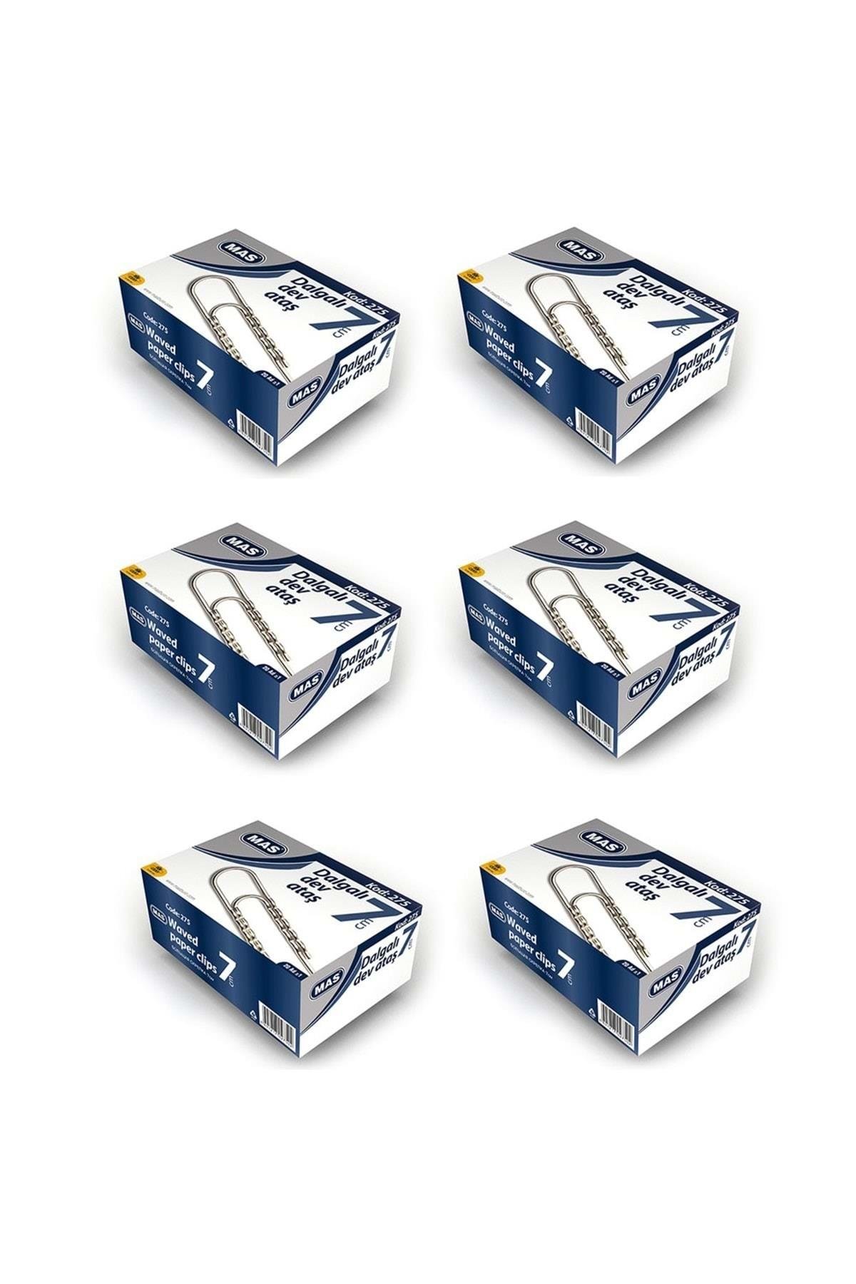 275 Dev Ataş Dalgalı No 7 cm Nikel Kaplı 20 Adet 6'lı Paket