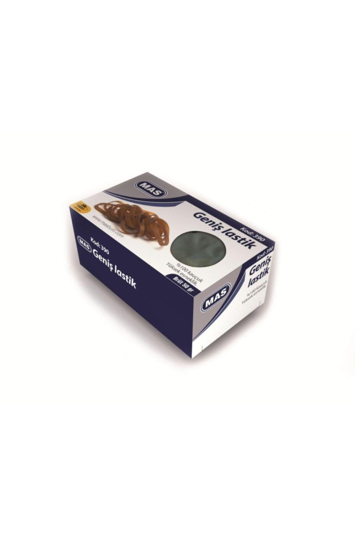 390 Lastik Kutu Geniş 50 gram Paket Lastiği (5 Kutu)
