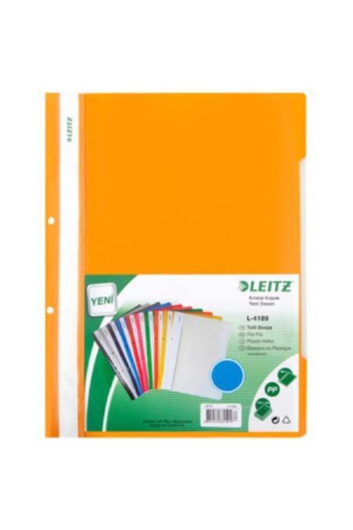 4189 Telli Dosya A-4 Plastik Turuncu 50 Li (1 Paket 50 Adet)