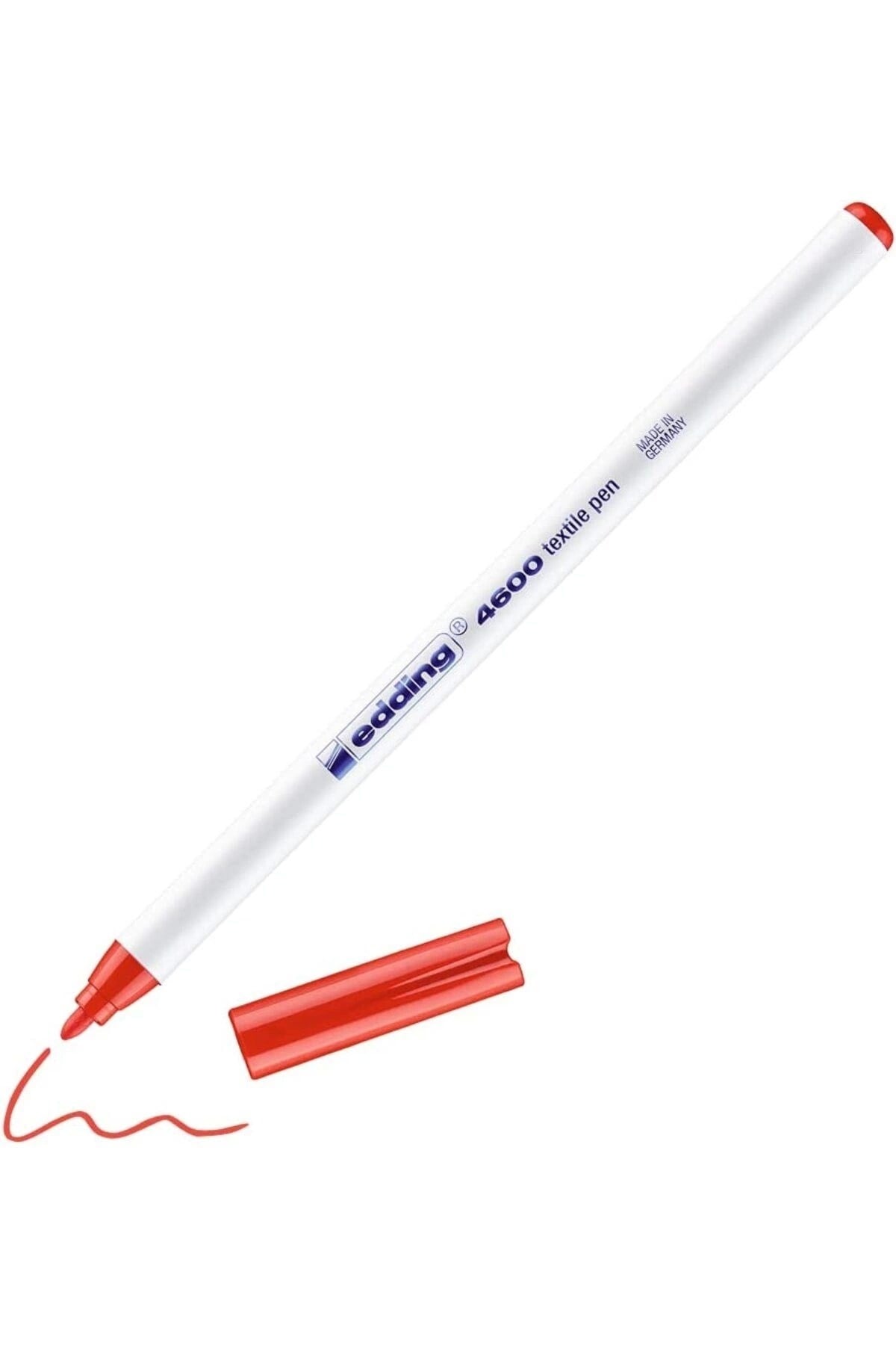4600 1.0mm Tekstil Kumaş Kalemi Kırmızı / 002