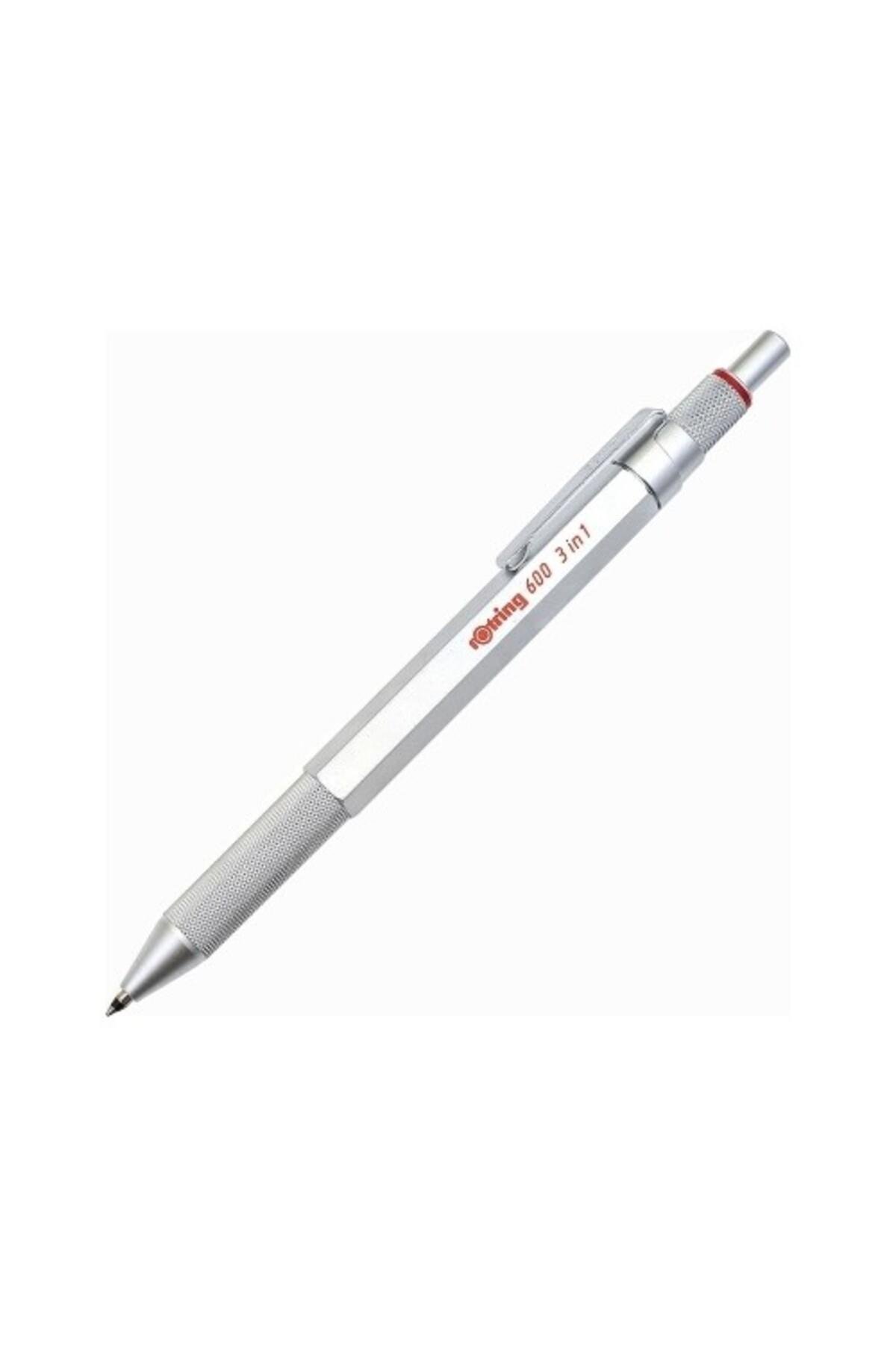 600 Krom Multipen Üç Fonksiyonlu Kalem