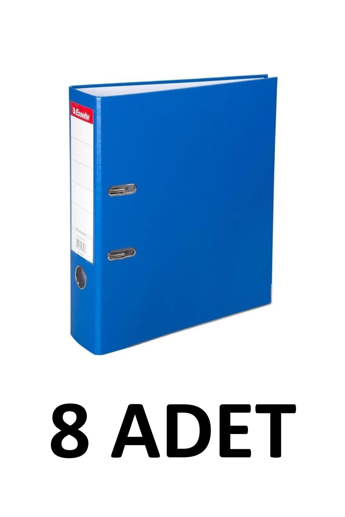8 Adet Mavi Dar Plastik Büro Klasörü 9945eco
