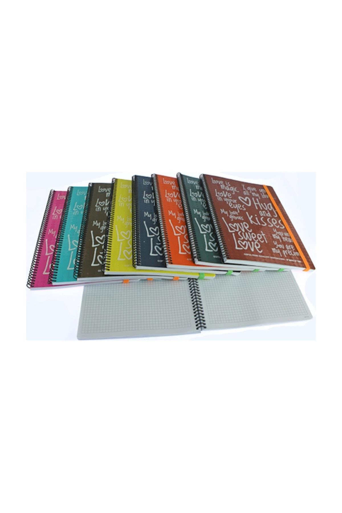 80 Yaprak A4 Magic Spiralli Plastik Kapak Çizgili Defter 6867