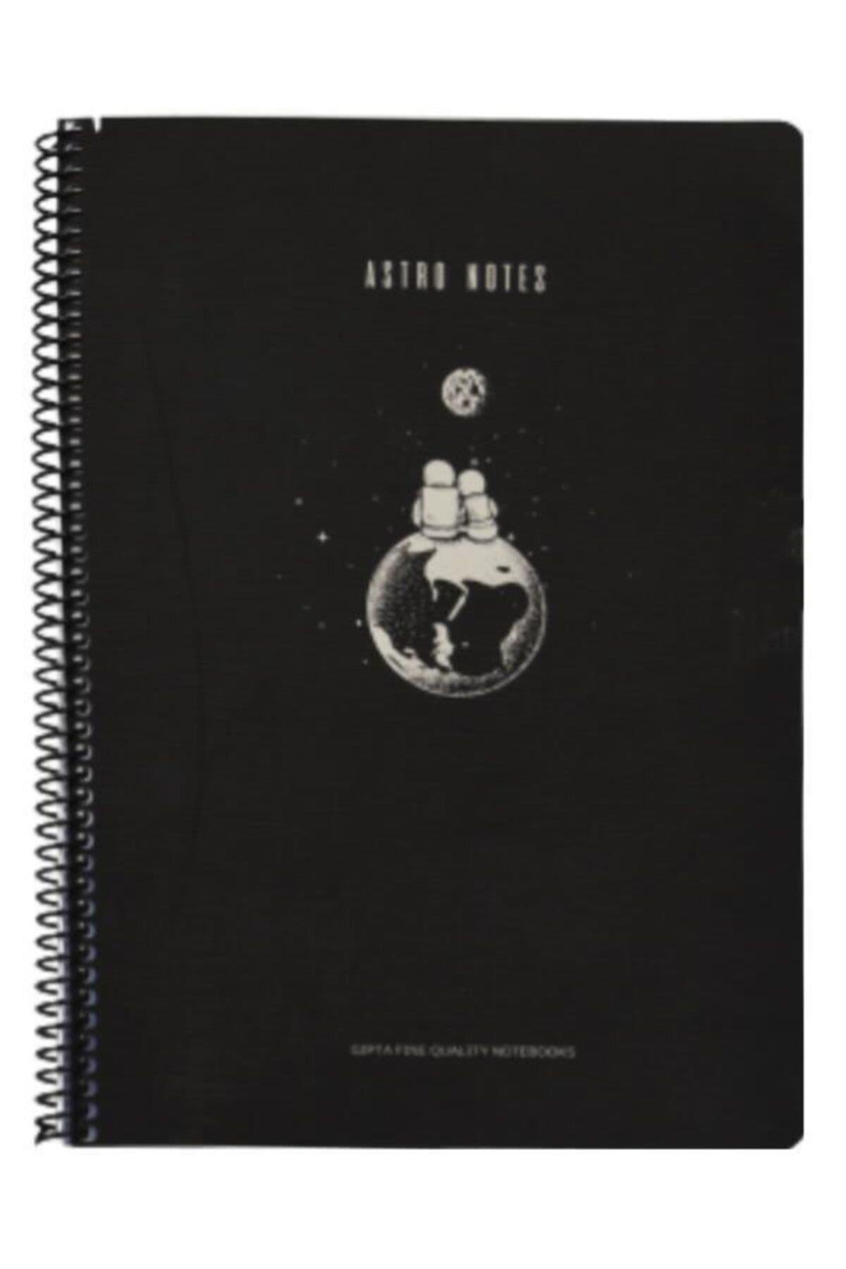 A4 80 Yaprak Spiralli Kareli Defter – Astronot Çift