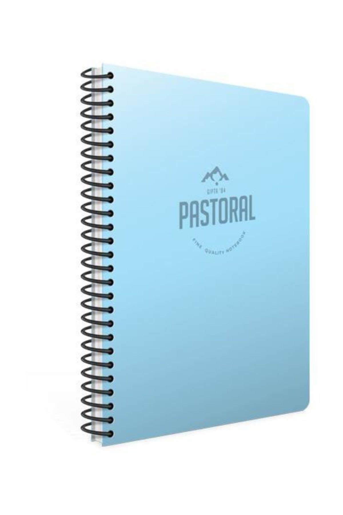 A4 Defter 96 Yp. Kareli Spr. Pp. Kpk. Mavi Pastoral