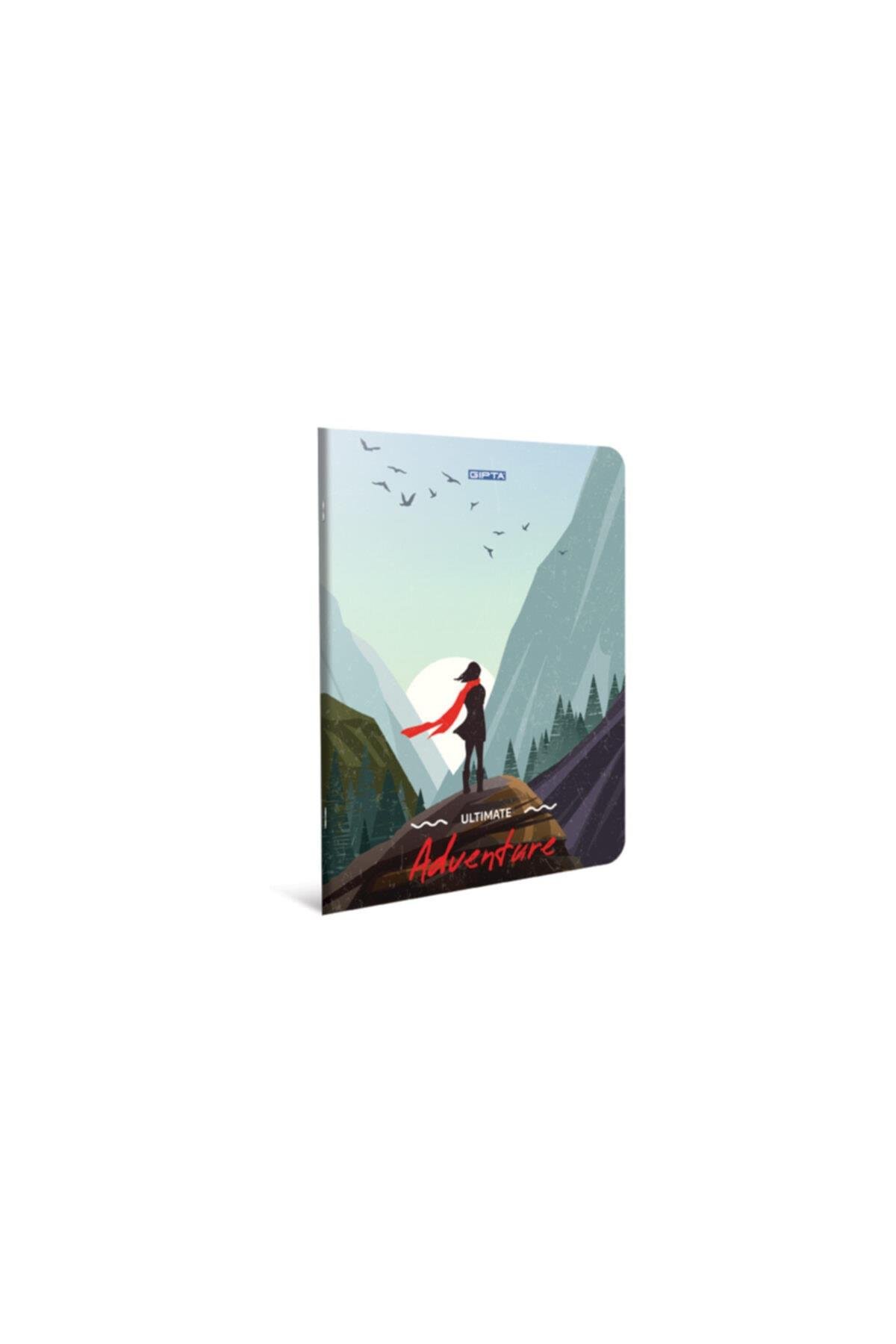 Adventure A6 (mini Boy) Tel Dikişli Karton Kapak Defter 80 Yaprak Çizgili (24 Lü Paket) 3859