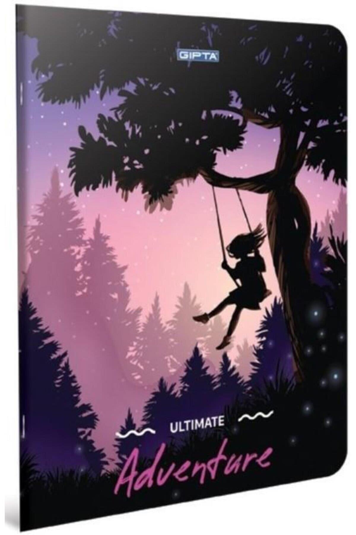 Adventure Tel Dikişli Karton Kapak Defter (a6) 80 Yaprak ( Kareli ) - Stand