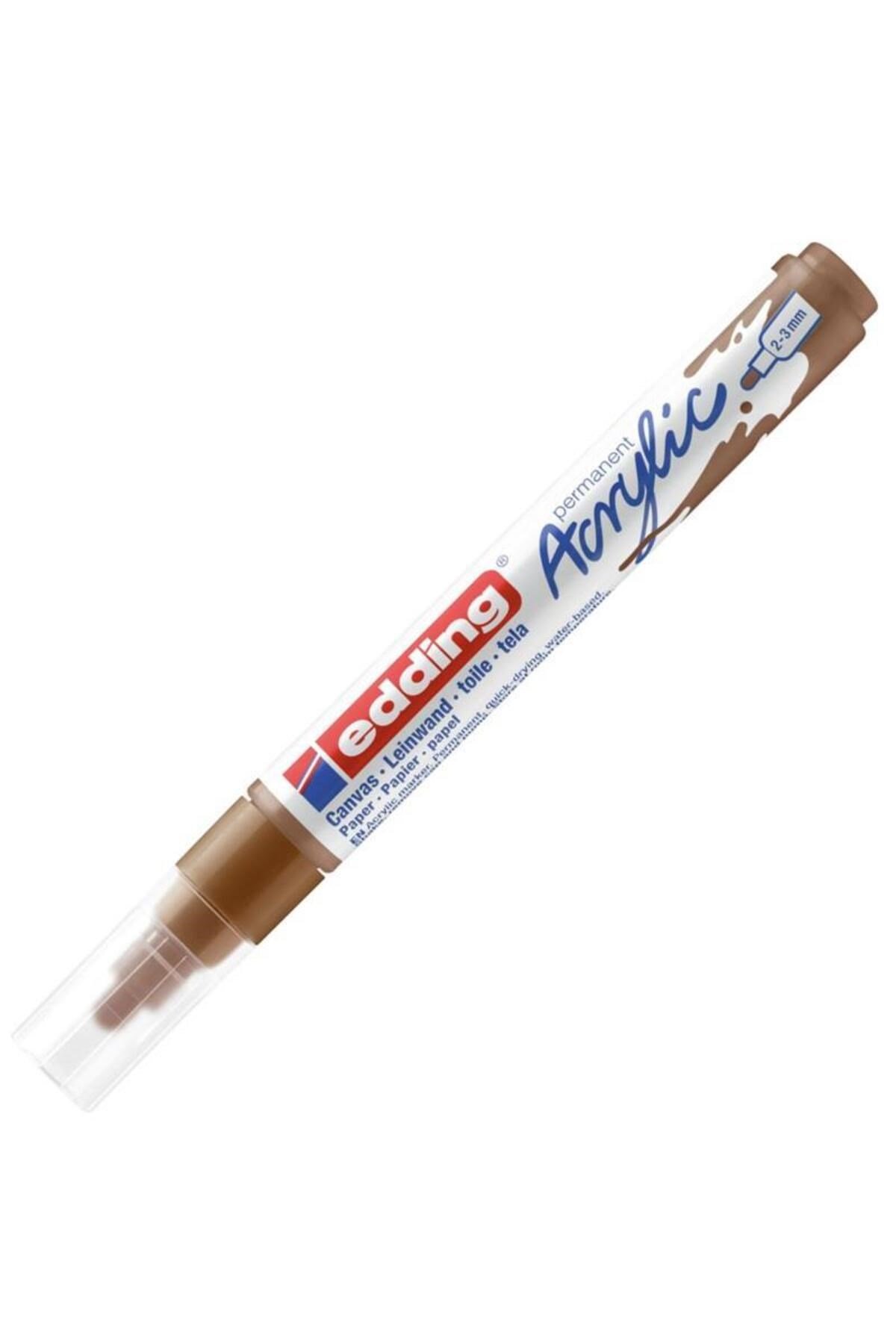 Akrilik Kalem ED5100 Orta Uçlu Fındık Kahvesı 23 mm Yuvarlak Uç