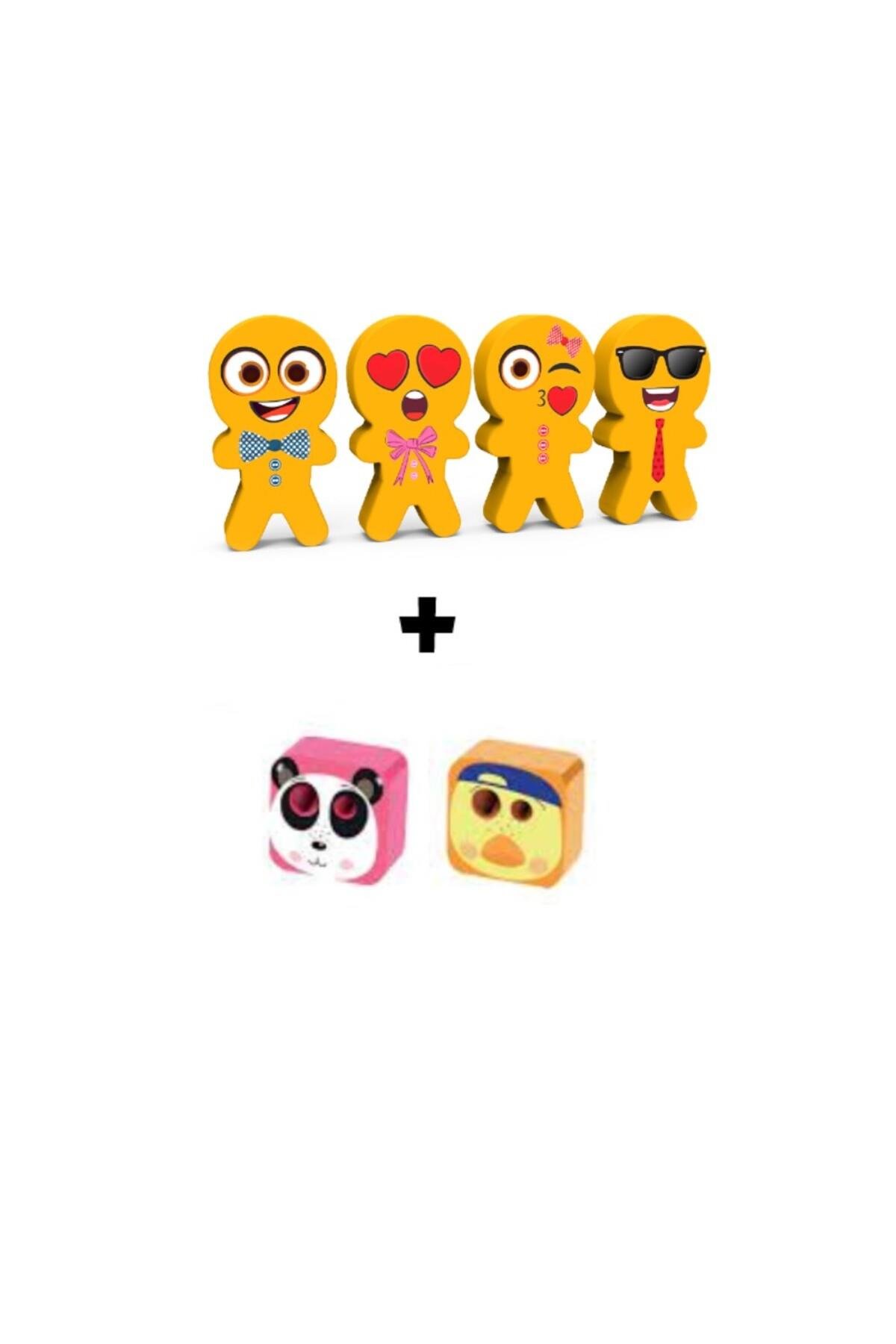 ART.57 FUNNY FACE 4 ADET SİLGİ VE CUBBİE 2 ADET KALEMTRAŞ SETİ (KIZ ÖĞRENCİ)