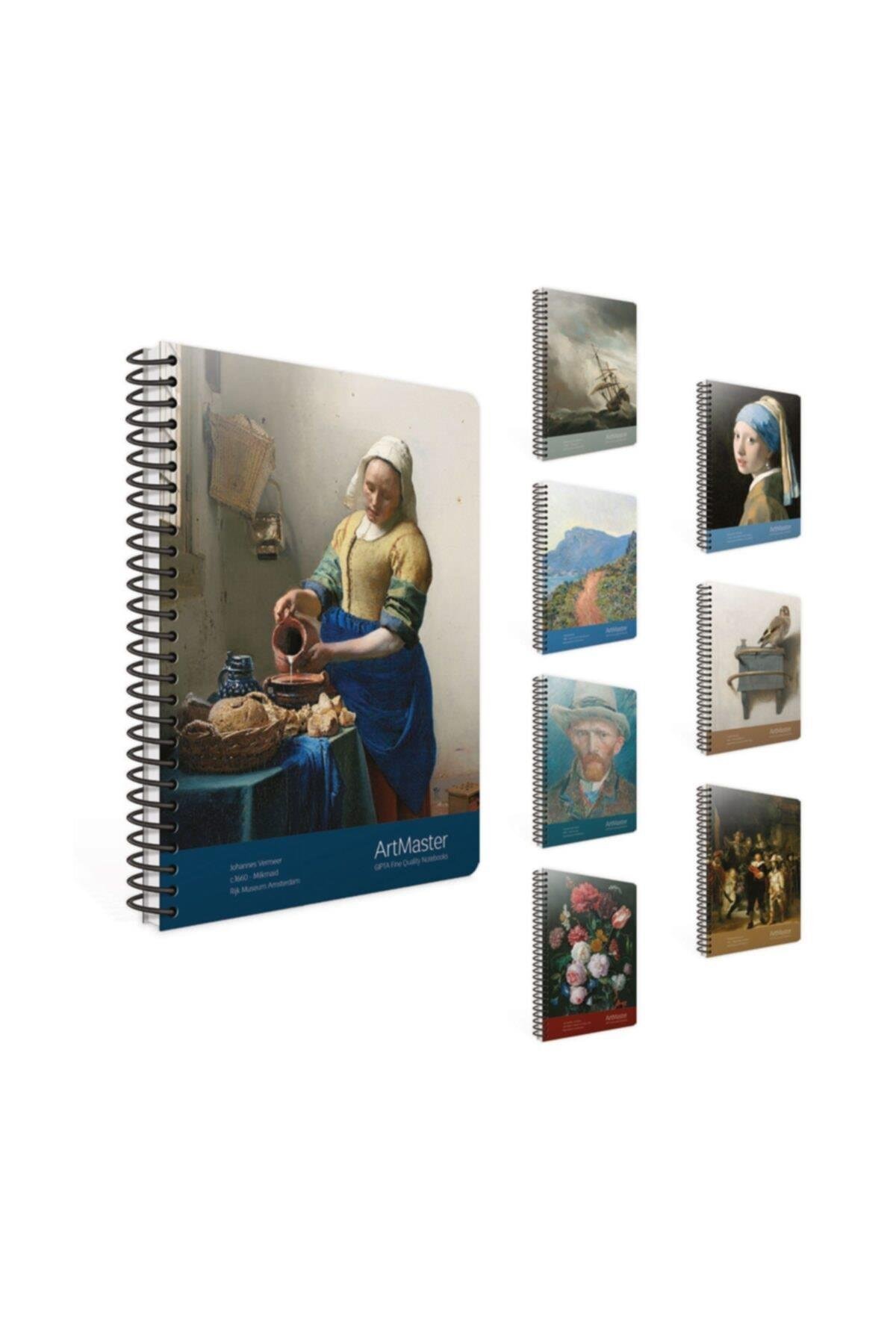Art Master 100 Yaprak Çizgili 3 Adet Desenli Defter