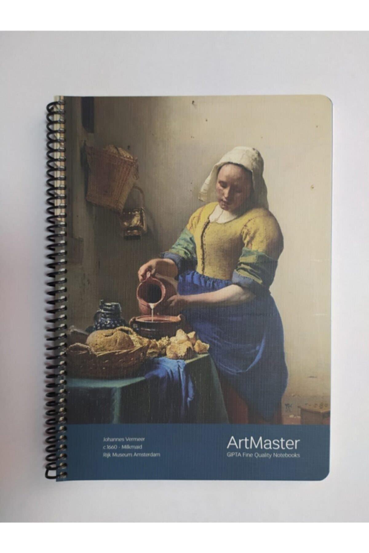 Art Master 100 Yaprak Çizgisiz Karton Kapak Orta Boy Defter