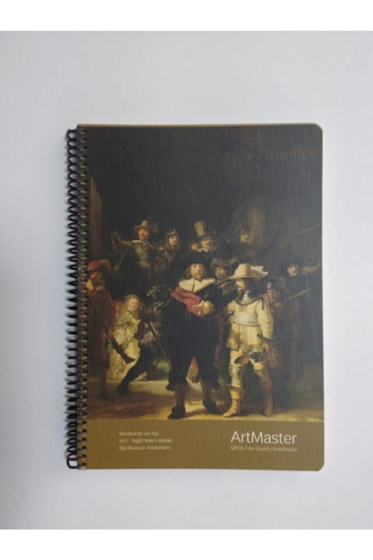 Art Master 100 Yaprak Çizgisiz Karton Kapak Orta Boy Defter
