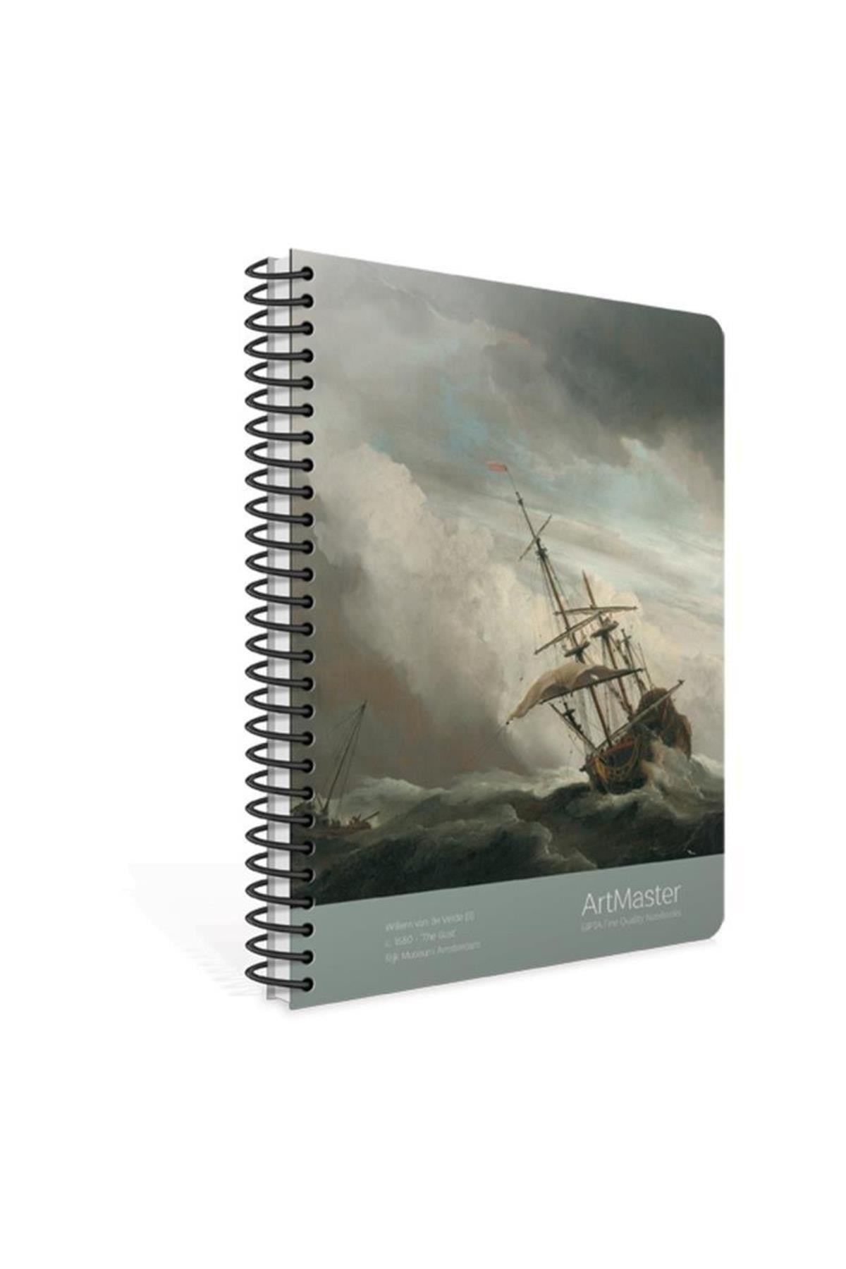 Art Master 19x26 Spiralli Karton Kapak 100 Yp Kareli Defter
