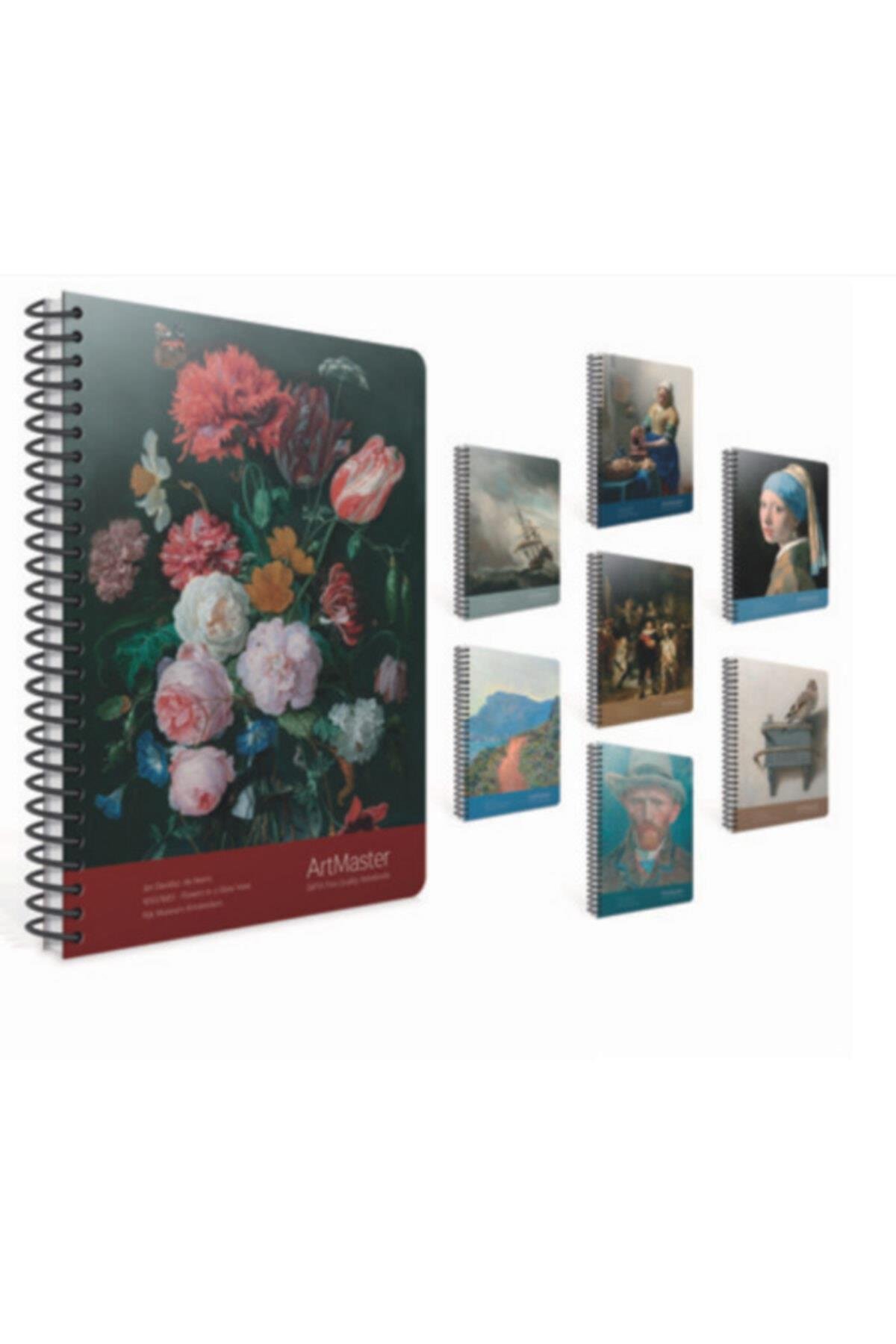 Art Master 19x26 Spralli 100 Yaprak Kareli Defter(3661)