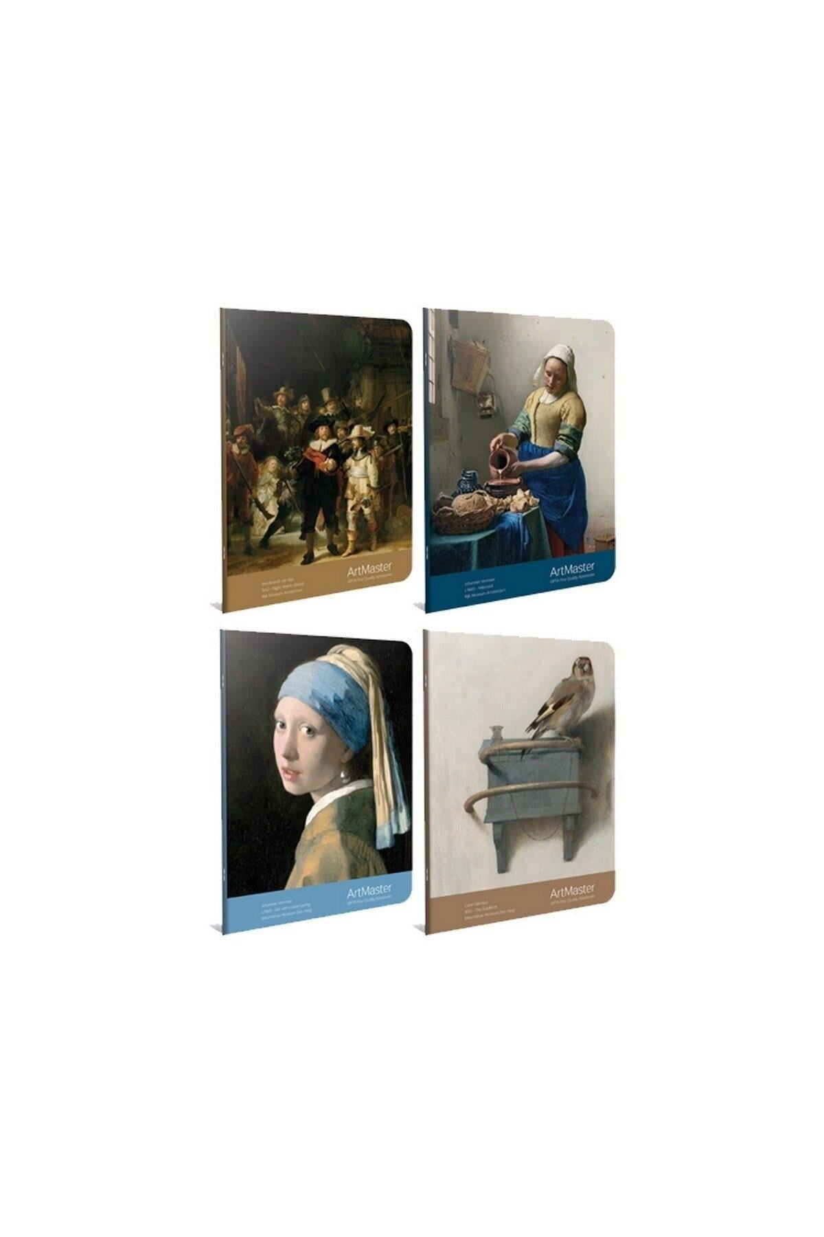 Art Master Tel Dikişli Karton Kapak Defter ( 19*26 ) 60 Yaprak ( Çizgili )