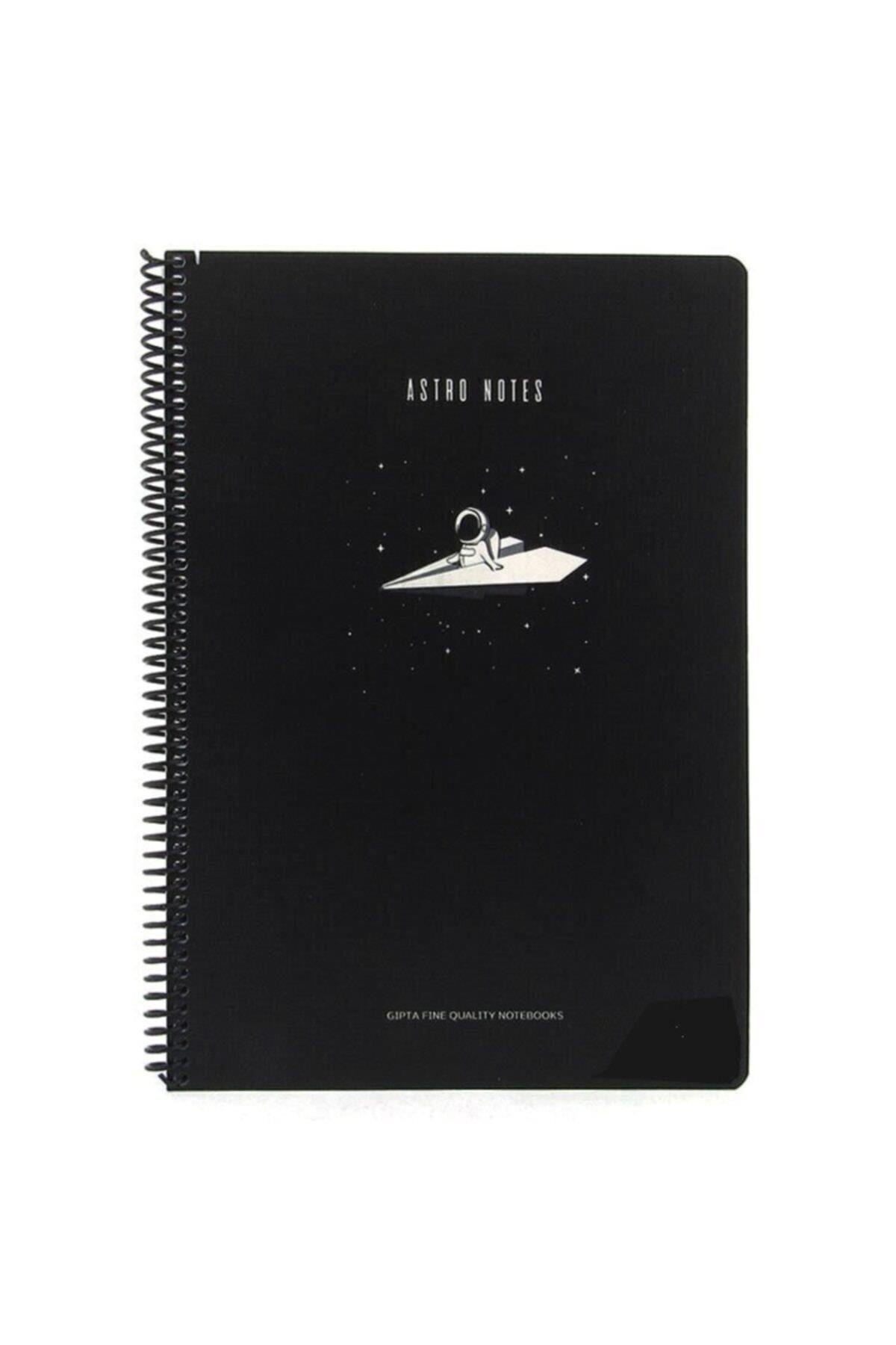 Astro Notes Uçak Spiralli Karton Kapak 80 Yaprak A4 Kareli Defter