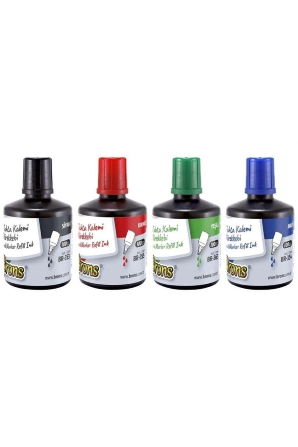 Br-353 100 Cc 4 Lü Set Tahta Kalem Mürekkebi tkm
