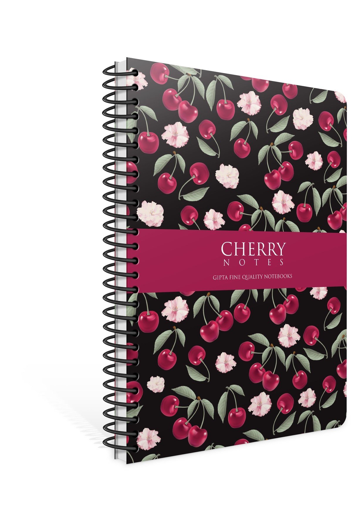 Cherry 17x24 Spiralli Sert Kapak Çizgili Defter 120 Yaprak