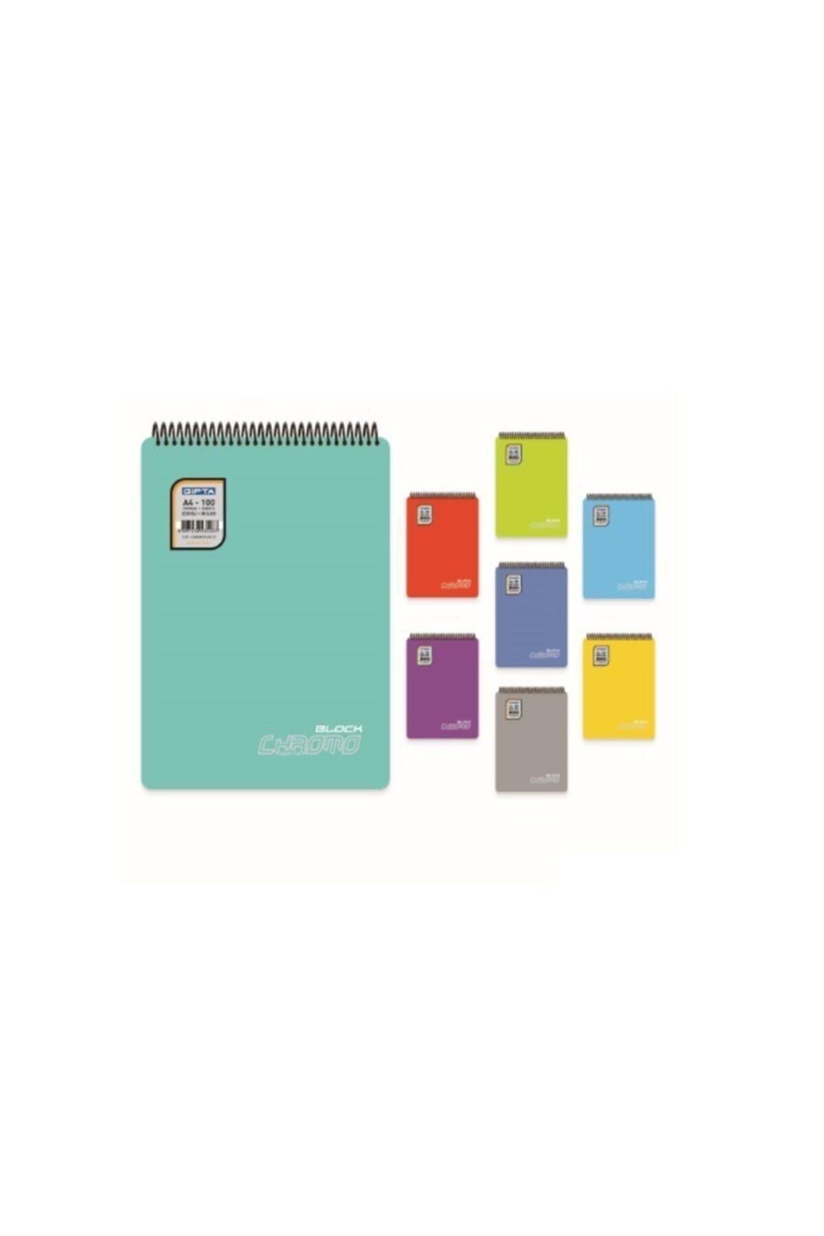 Chromo 4 Adet 80 Yaprak Çizgili Blokenote Defter