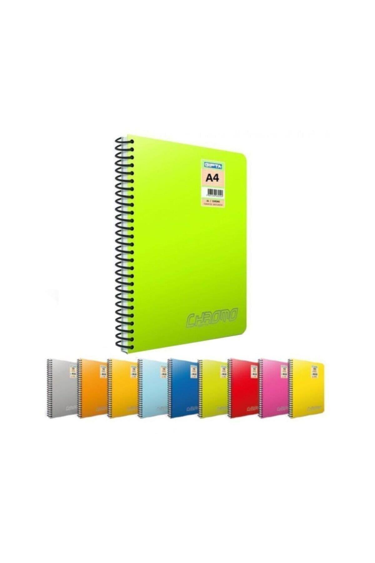 Chromo (a4) 80 Yp. Pp Kapak Spiralli Defter - Kareli 2'li