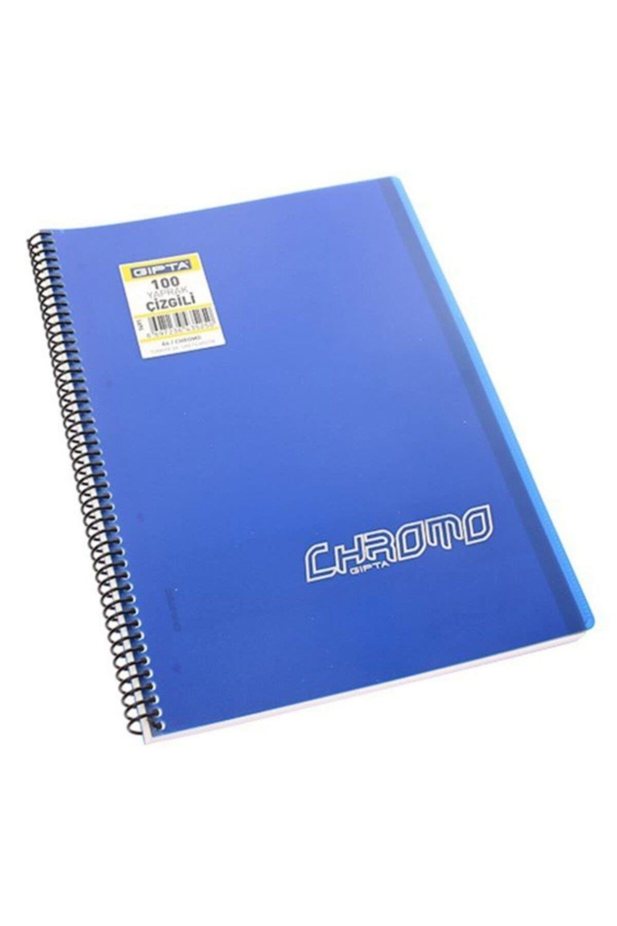 Chromo A4 Spiralli Pp Kapak Defter 100 Yaprak Çizgili (4 Lü Paket) 1491