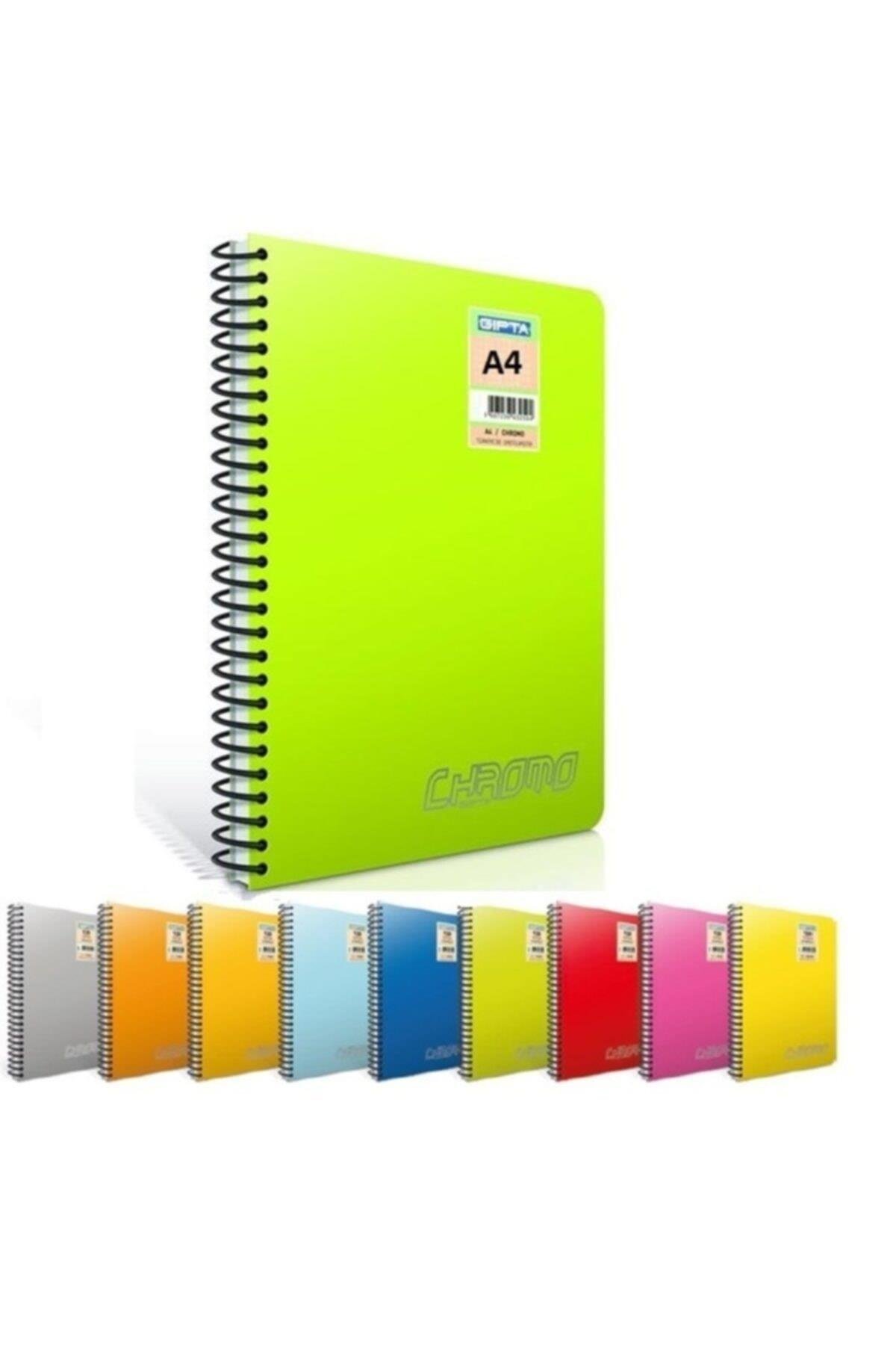 Chromo A4 Spiralli Pp Kapak Defter 40 Yaprak Çizgisiz (6 Lı Paket) 2003