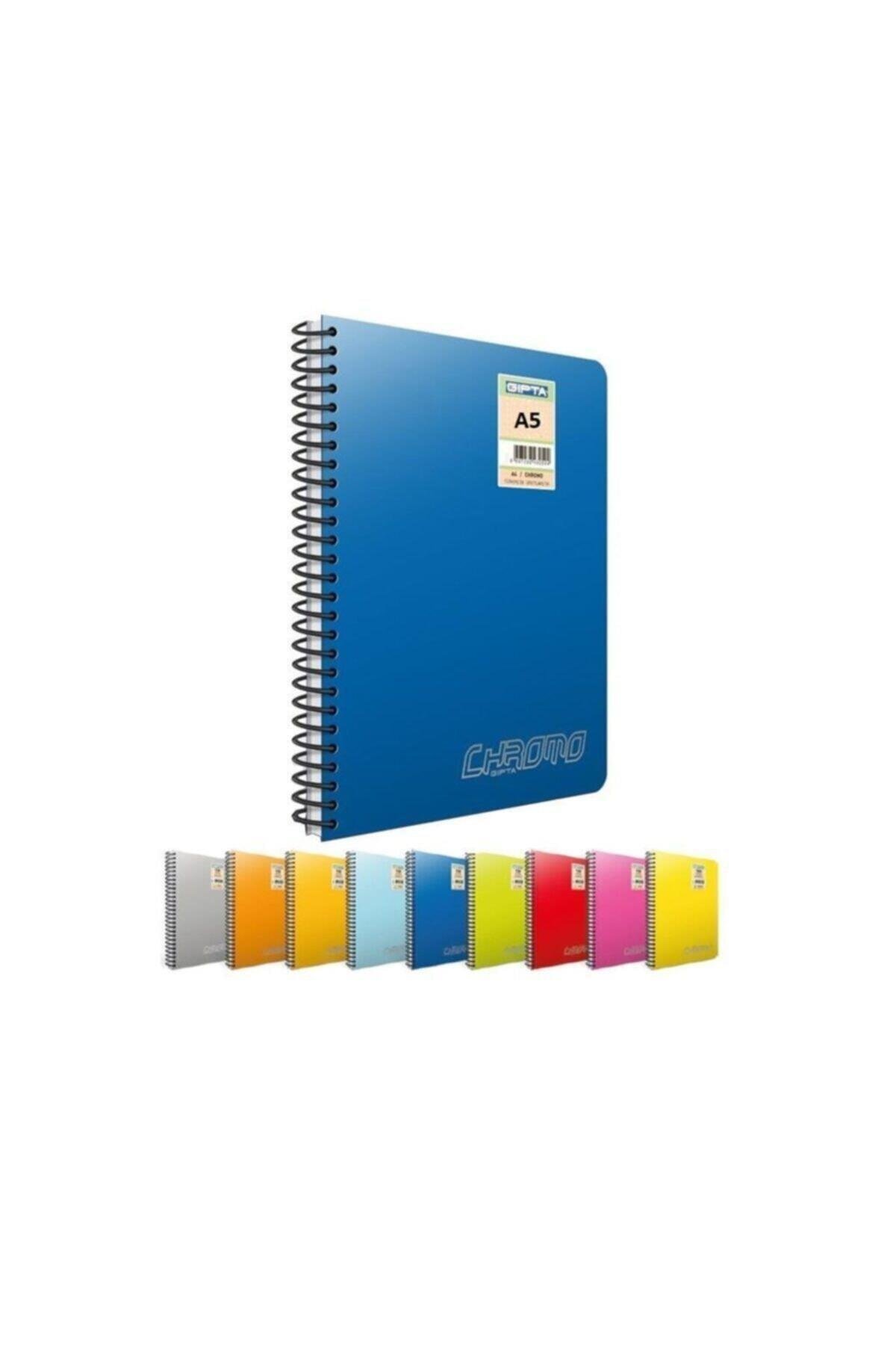 Chromo A5 120 Yp Pp Kapak Spiralli Defter Kareli 2'li