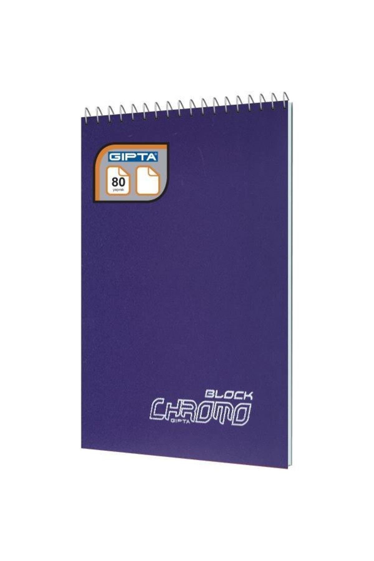 Chromo Block A4 80 Yaprak Spiralli Çizgisiz Defter