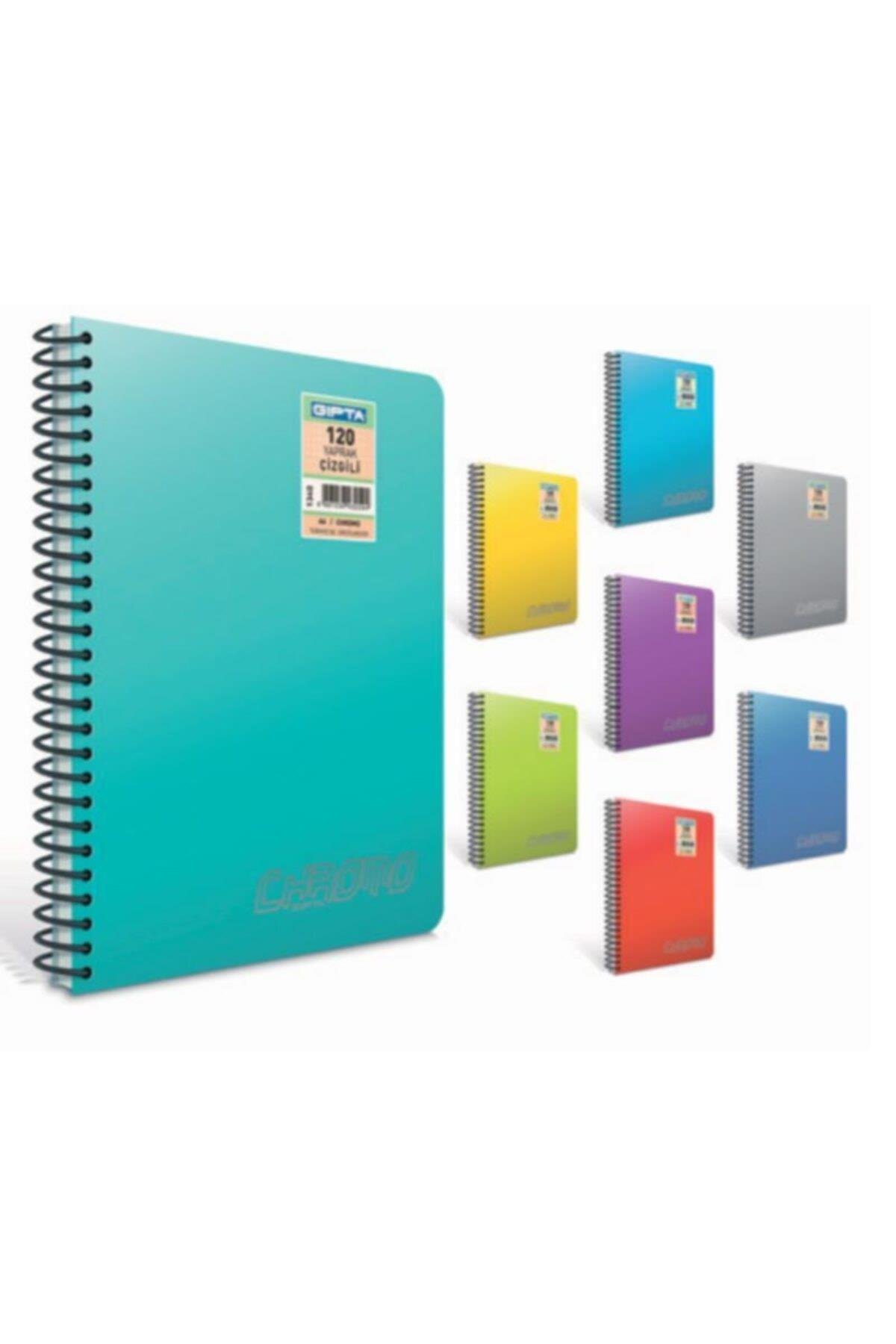 Chromo Spiralli Defter A4 120 Yaprak Cizgili