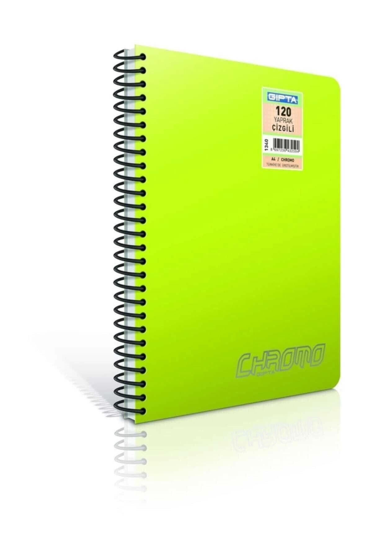 Chromo Spiralli Plastik Kapaklı Defter A5 60 Yp Kareli