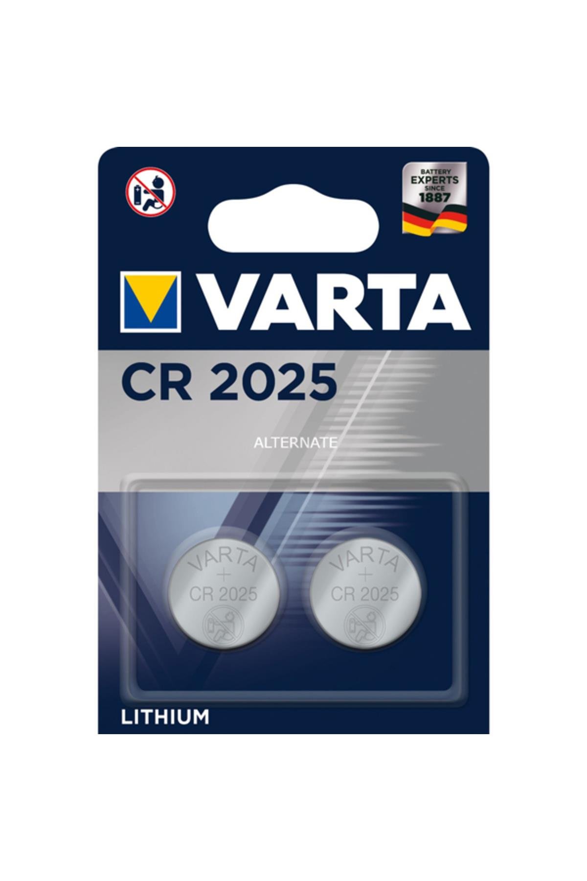 CR 2025 3 Volt Lityum Pil 2'Li