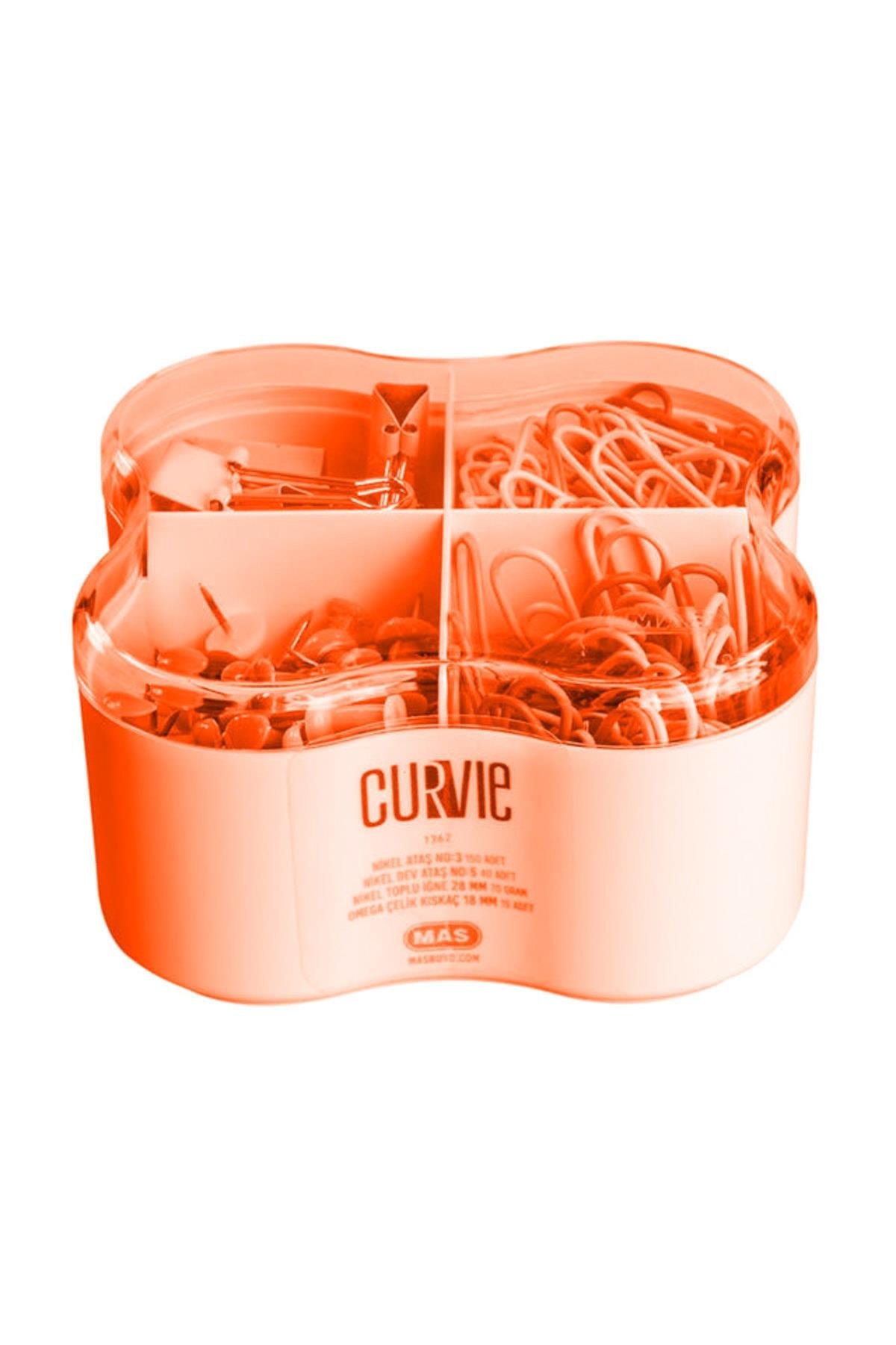 Curvie Renkl Ataş - Dev Ataş - Harita Çivisi - Kıskaç Turuncu