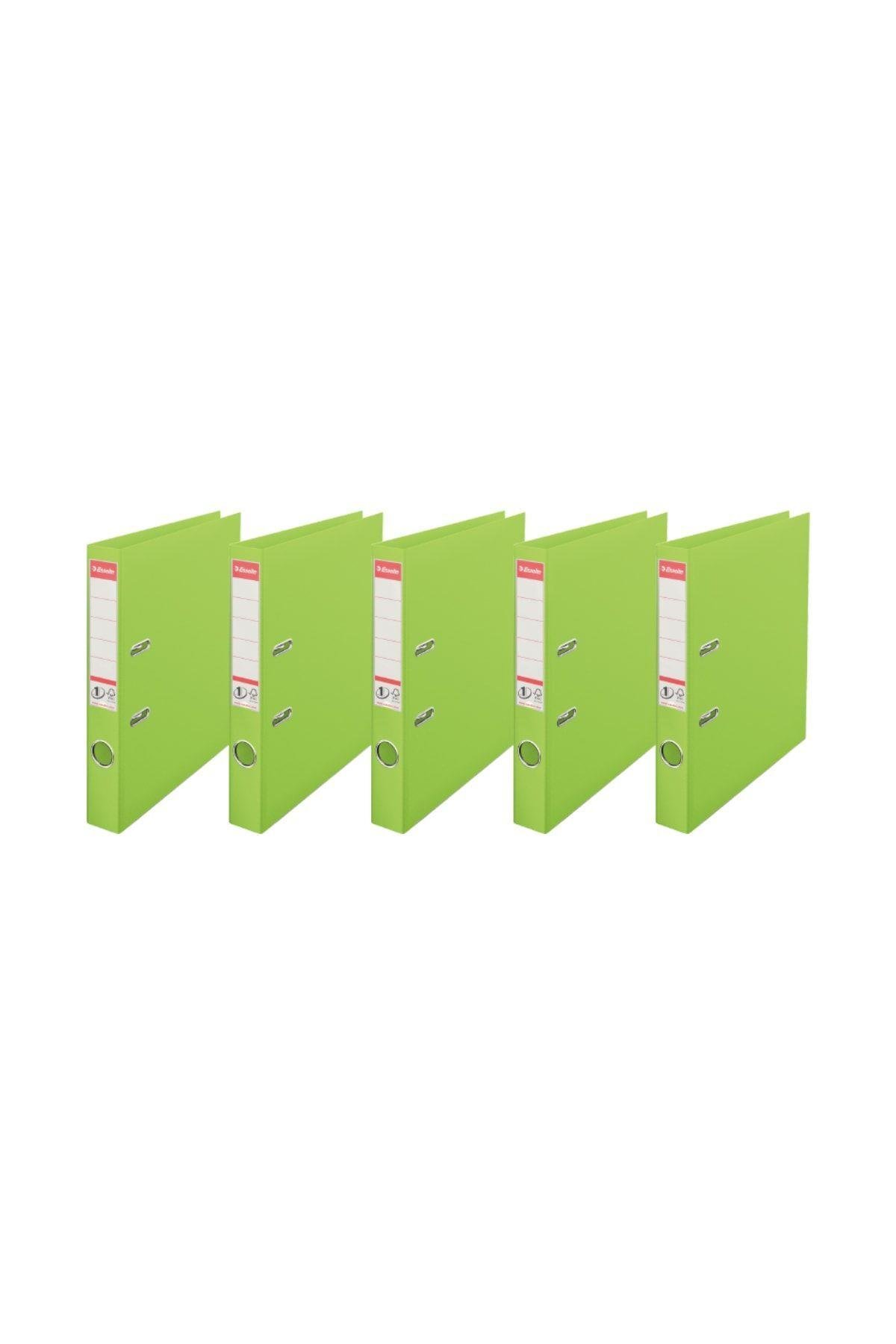 Dar Plastik Klasör (9945) Yeşil 5 Li Paket