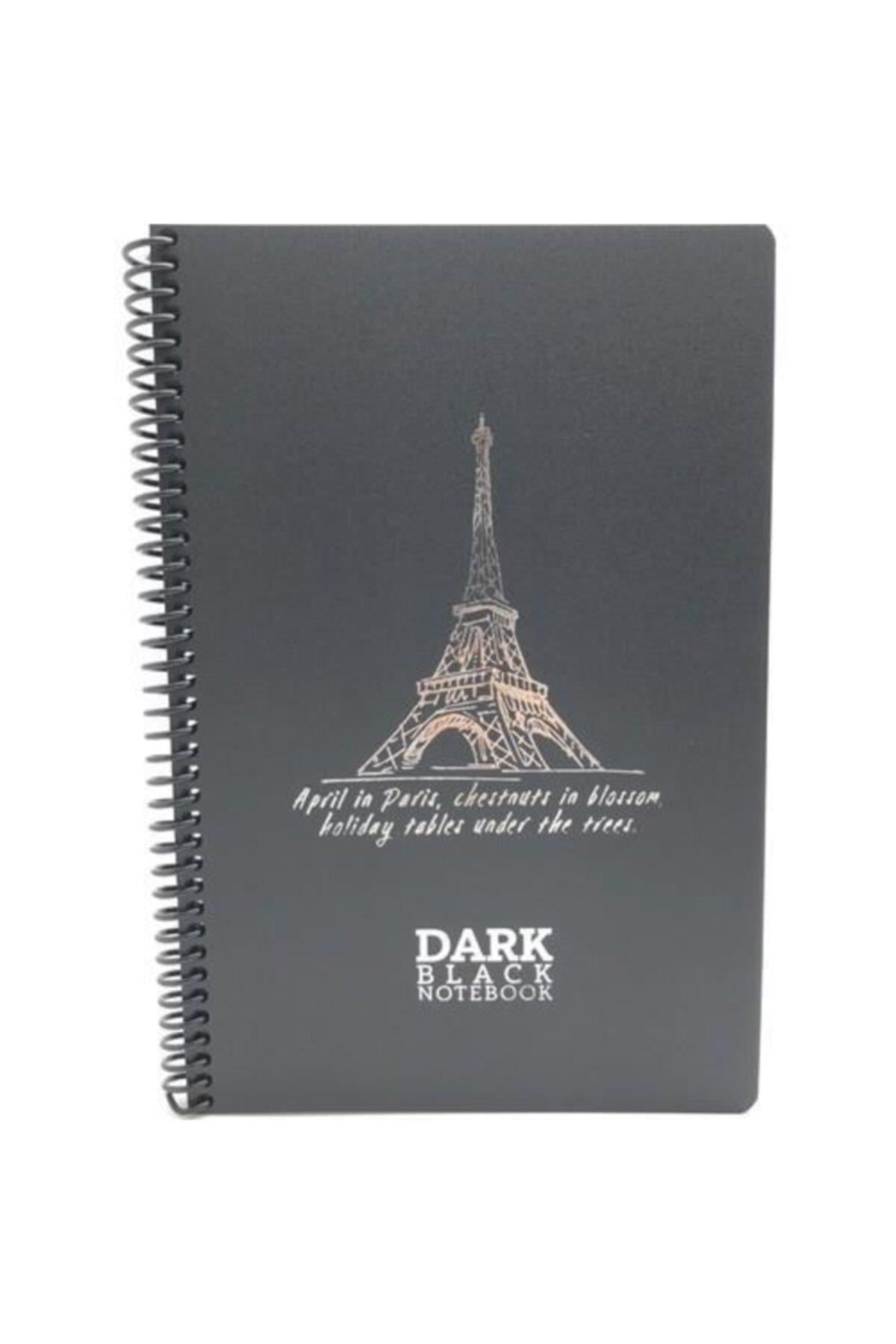 Dark 17x24 Spiralli 50 Yp. Çizgisiz Plastik Kapak